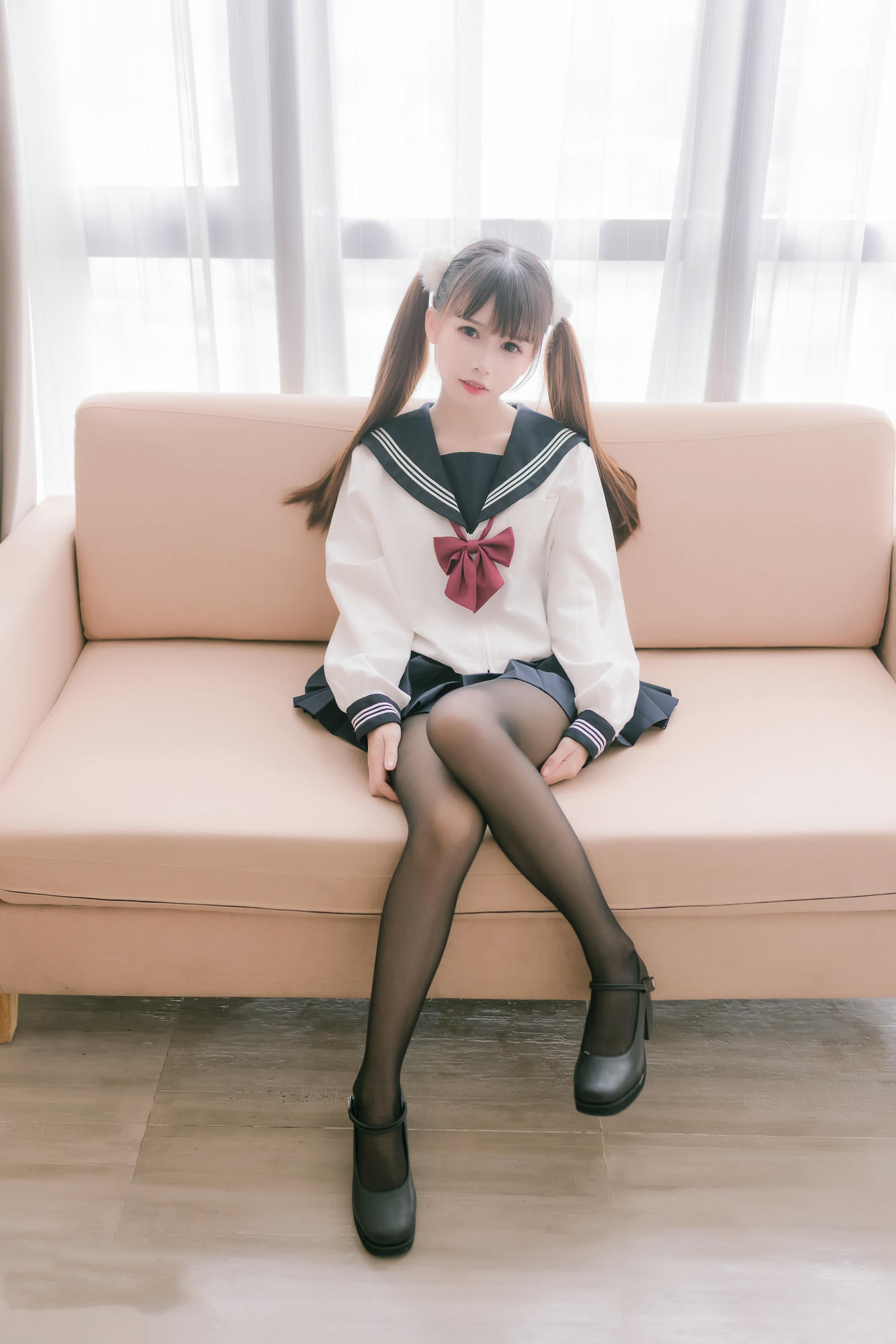 [喵糖映画] JKL.023 双马尾JK制服[40P／188MB]_第1集