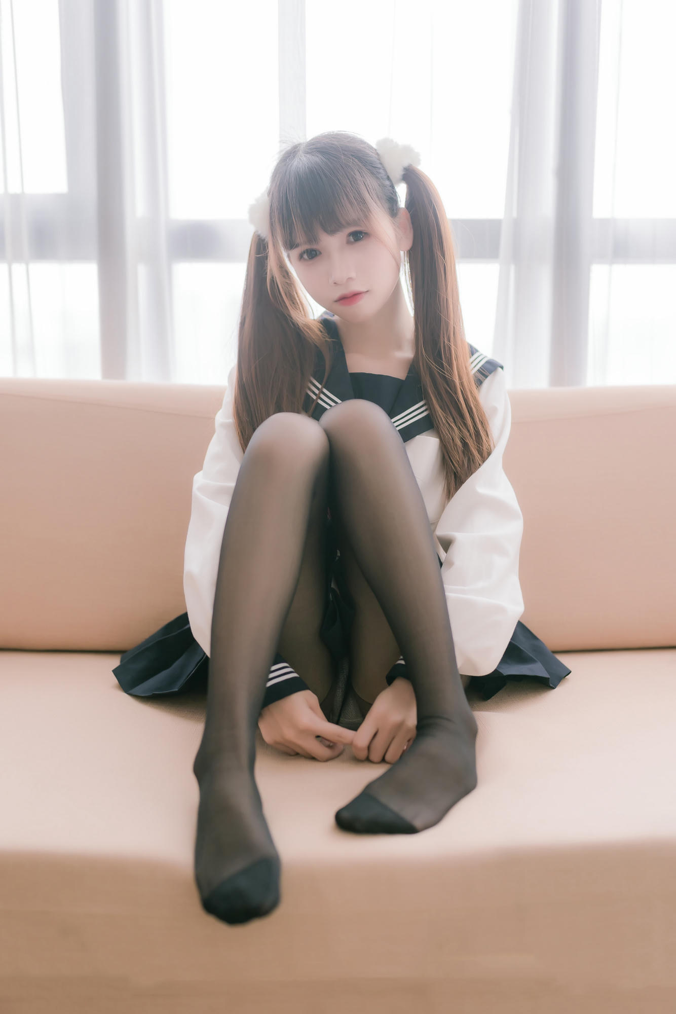 [喵糖映画] JKL.023 双马尾JK制服[40P／188MB]_第1集