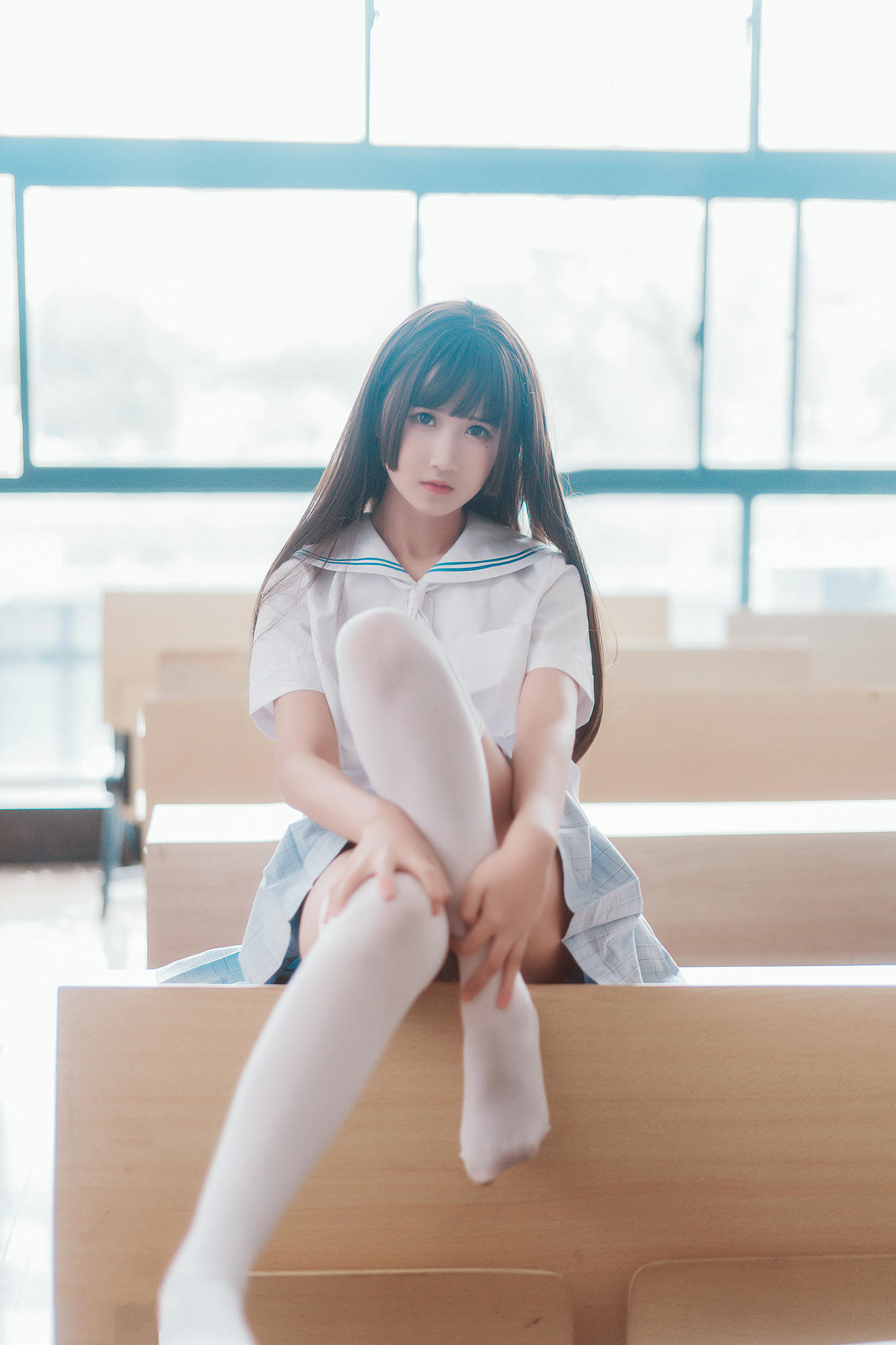 [喵糖映画]VOL.430 教室JK[32P／319MB]_第1集