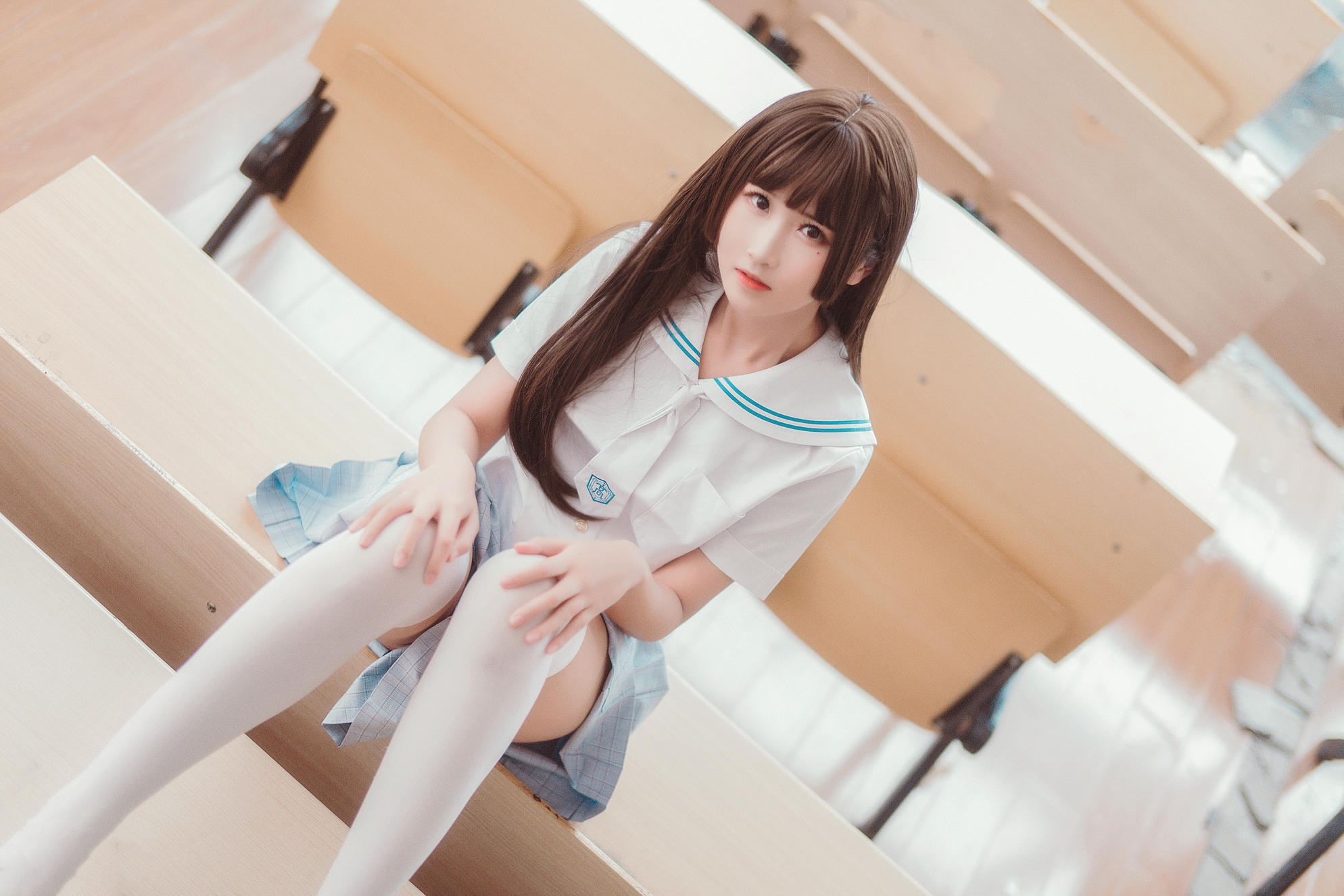 [喵糖映画]VOL.430 教室JK[32P／319MB]_第2集