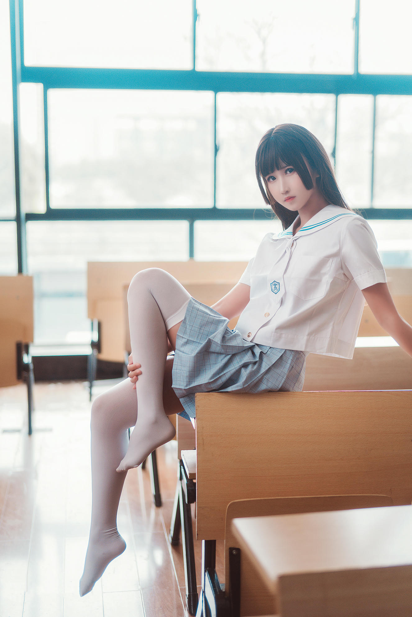 [喵糖映画]VOL.430 教室JK[32P／319MB]_第1集