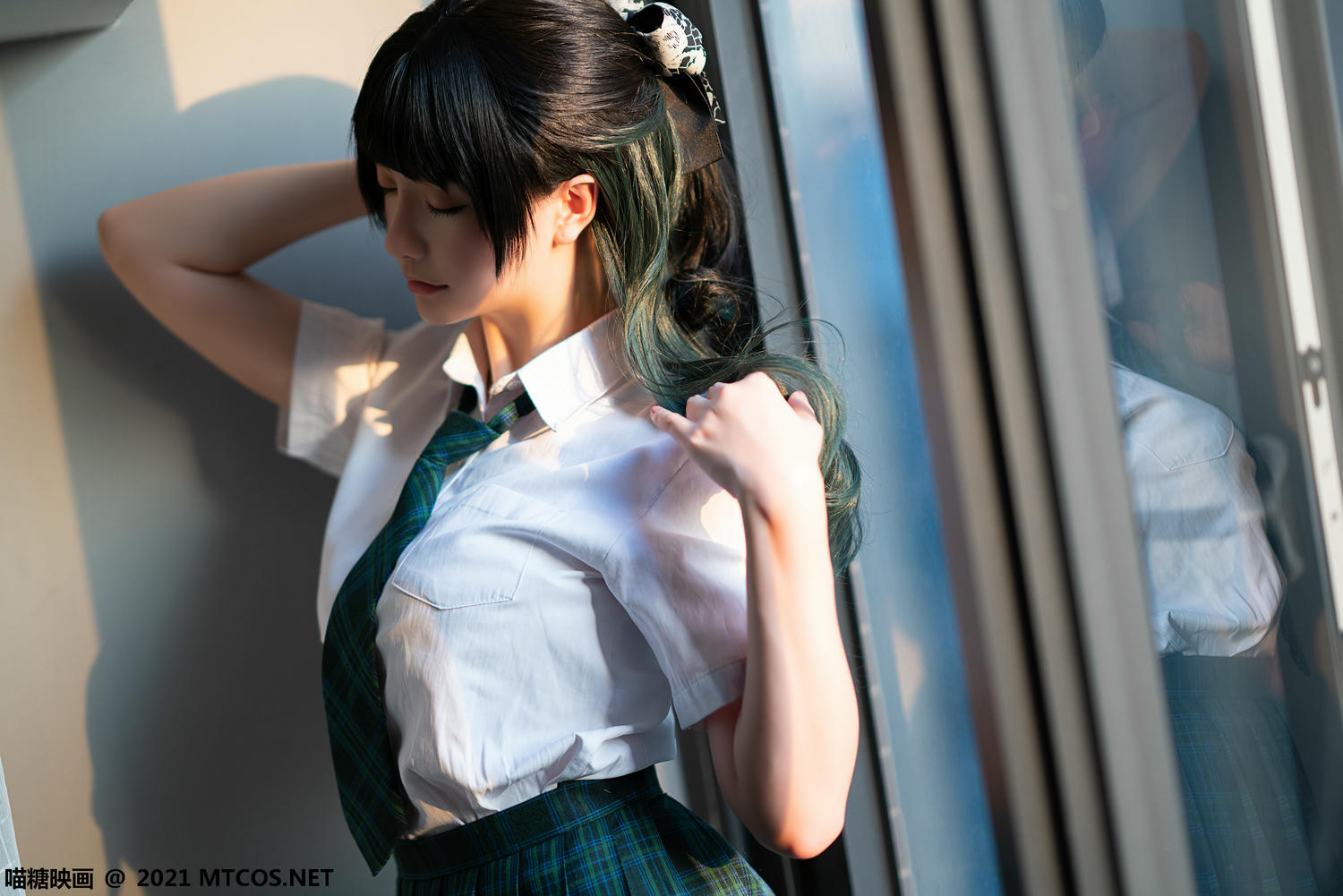 [喵糖映画]VOL.435 绿色JK[20P／90.4MB]_第1集