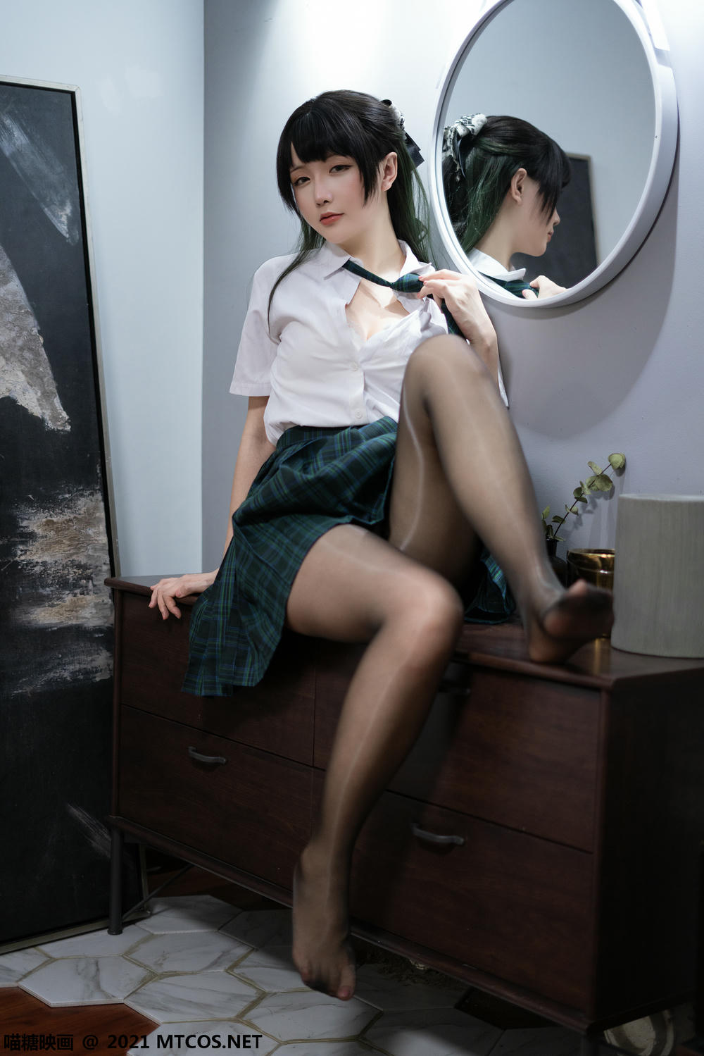 [喵糖映画]VOL.435 绿色JK[20P／90.4MB]_第1集