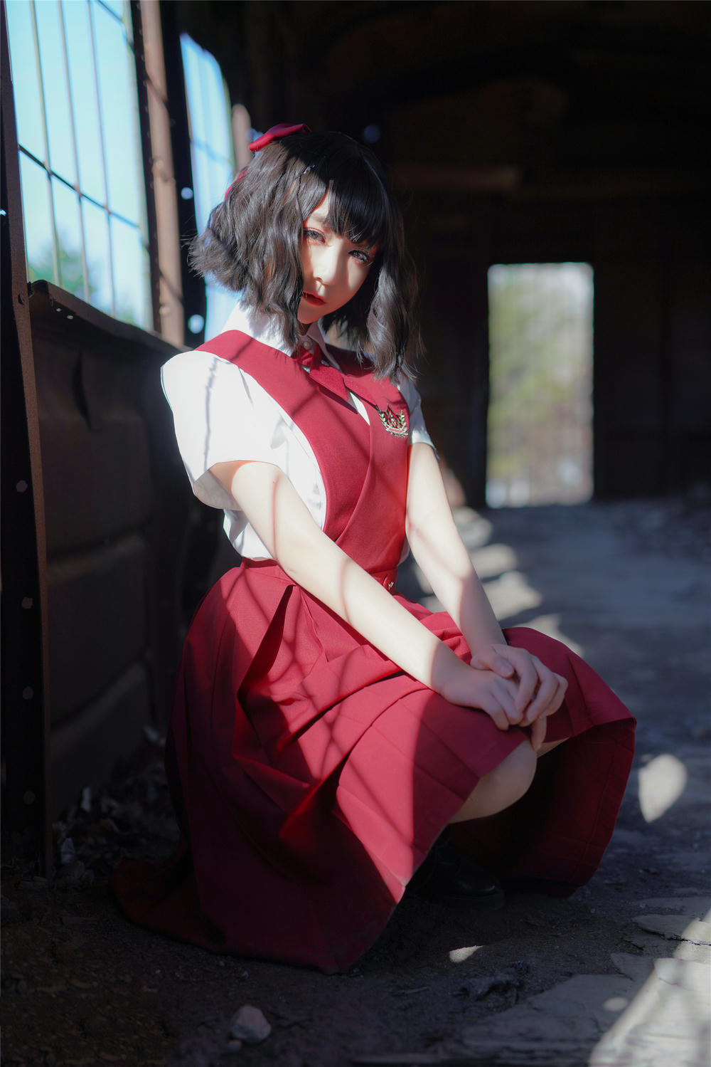 [喵糖映画]VOL.444 红色JK裙[39P／107MB]_第1集