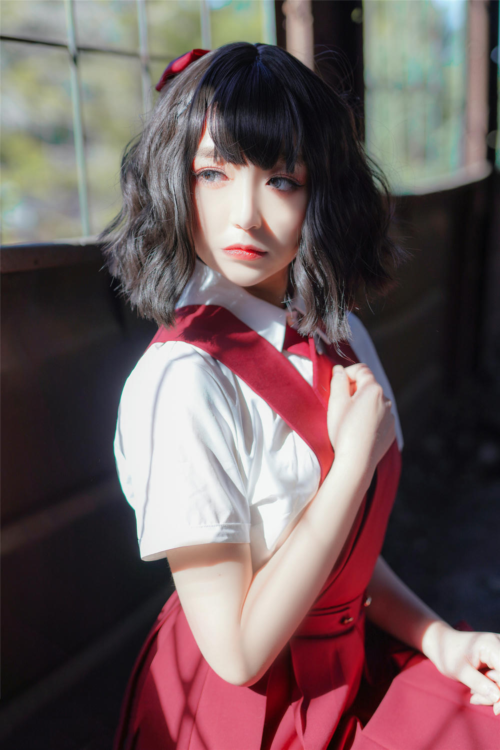 [喵糖映画]VOL.444 红色JK裙[39P／107MB]_第2集