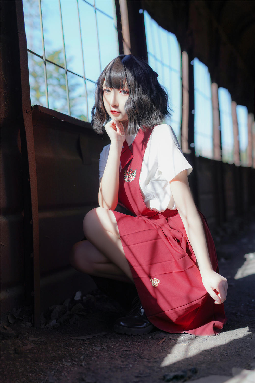 [喵糖映画]VOL.444 红色JK裙[39P／107MB]_第1集