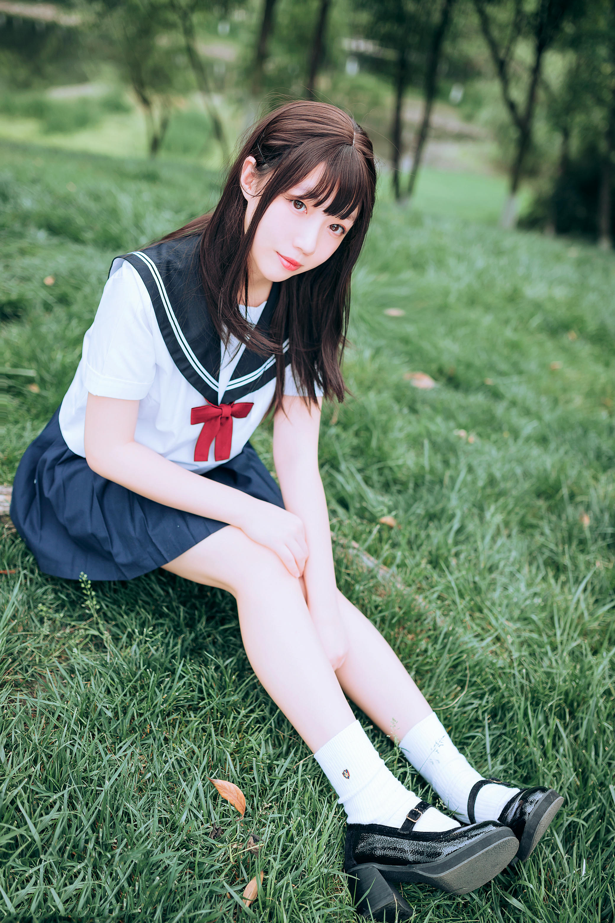 [喵糖映画]VOL.446 绿意JK[36P／546MB]_第1集