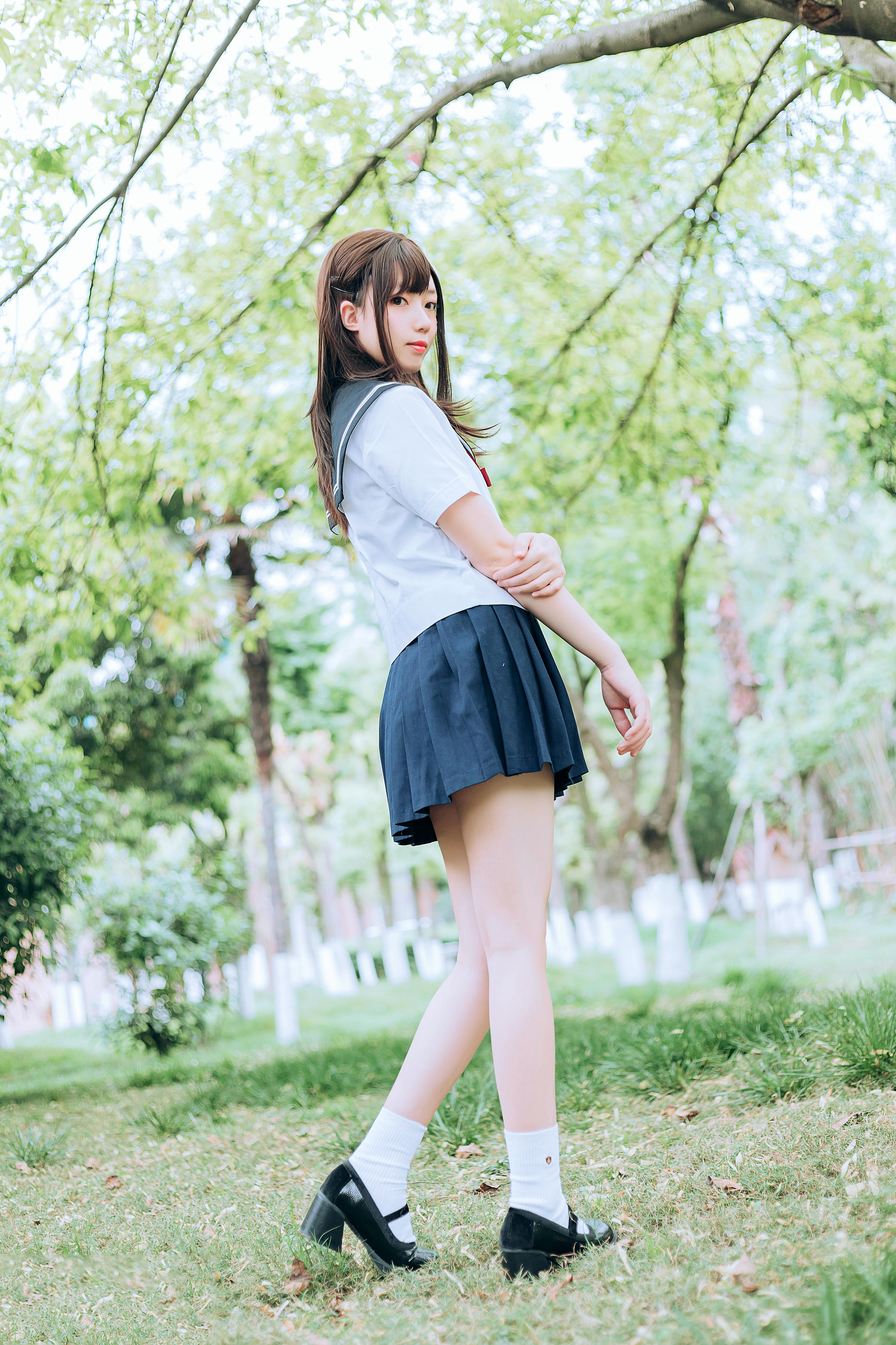 [喵糖映画]VOL.446 绿意JK[36P／546MB]_第1集