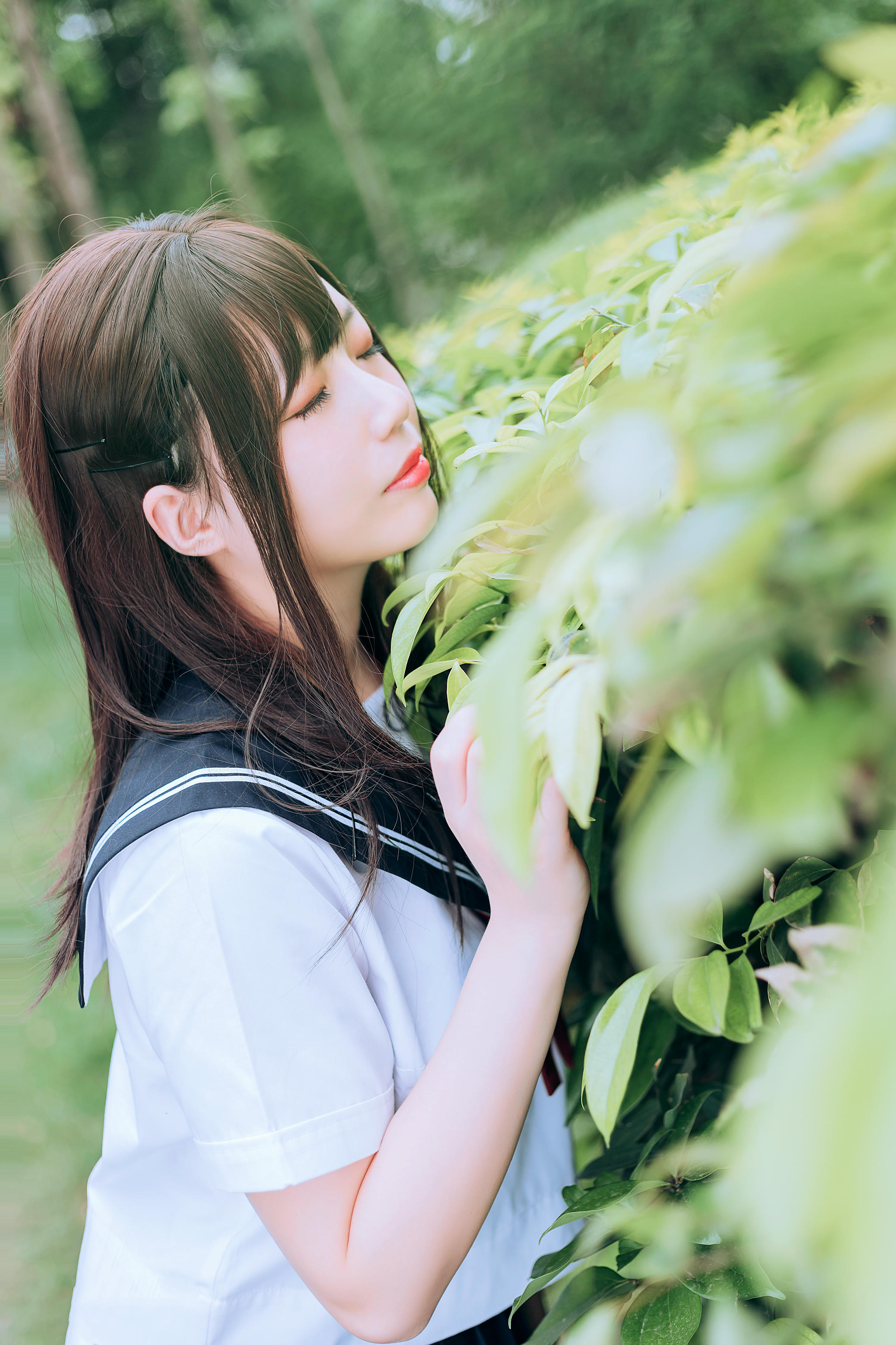 [喵糖映画]VOL.446 绿意JK[36P／546MB]_第1集