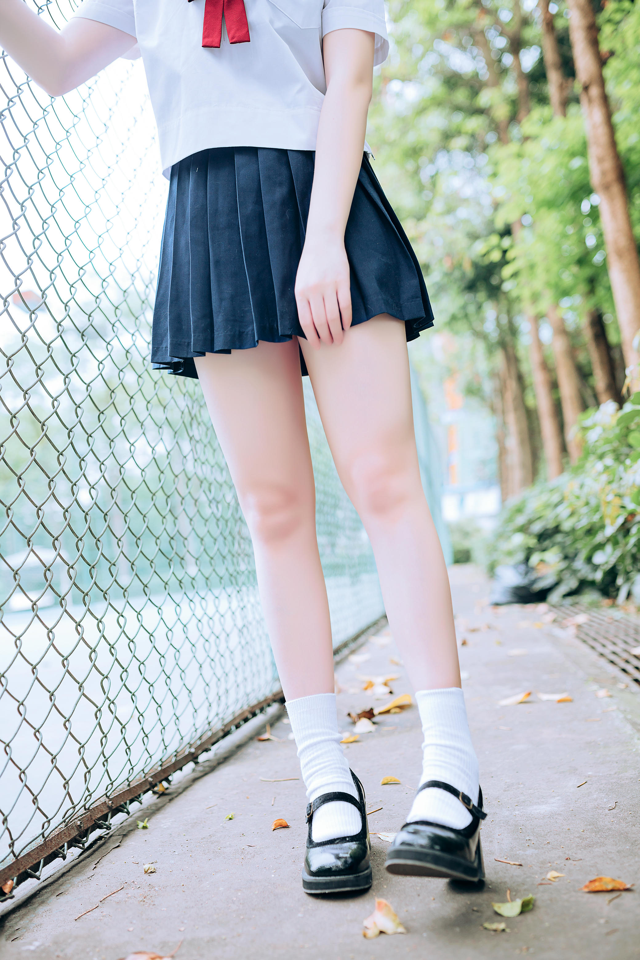 [喵糖映画]VOL.446 绿意JK[36P／546MB]_第2集