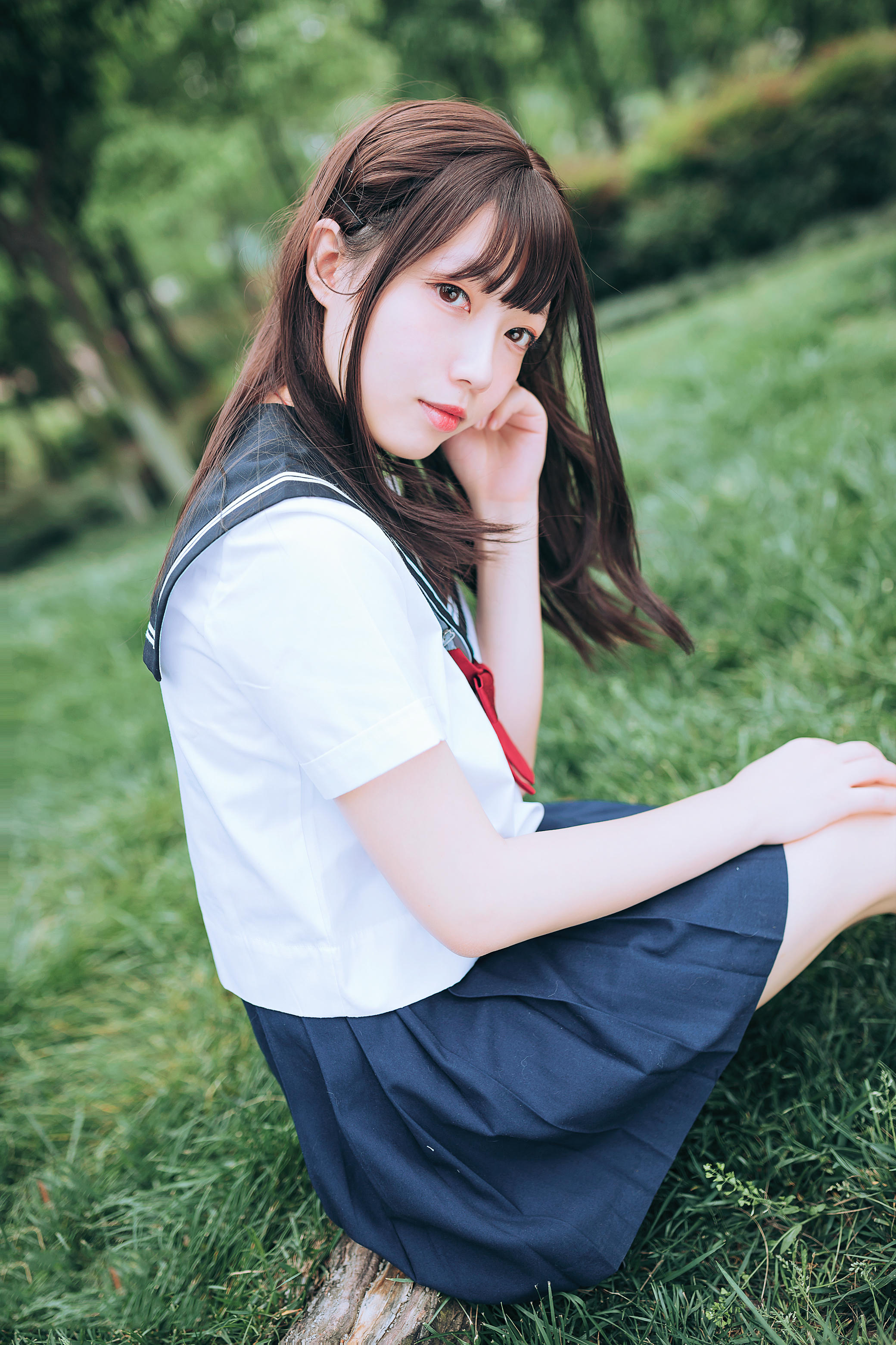 [喵糖映画]VOL.446 绿意JK[36P／546MB]_第2集