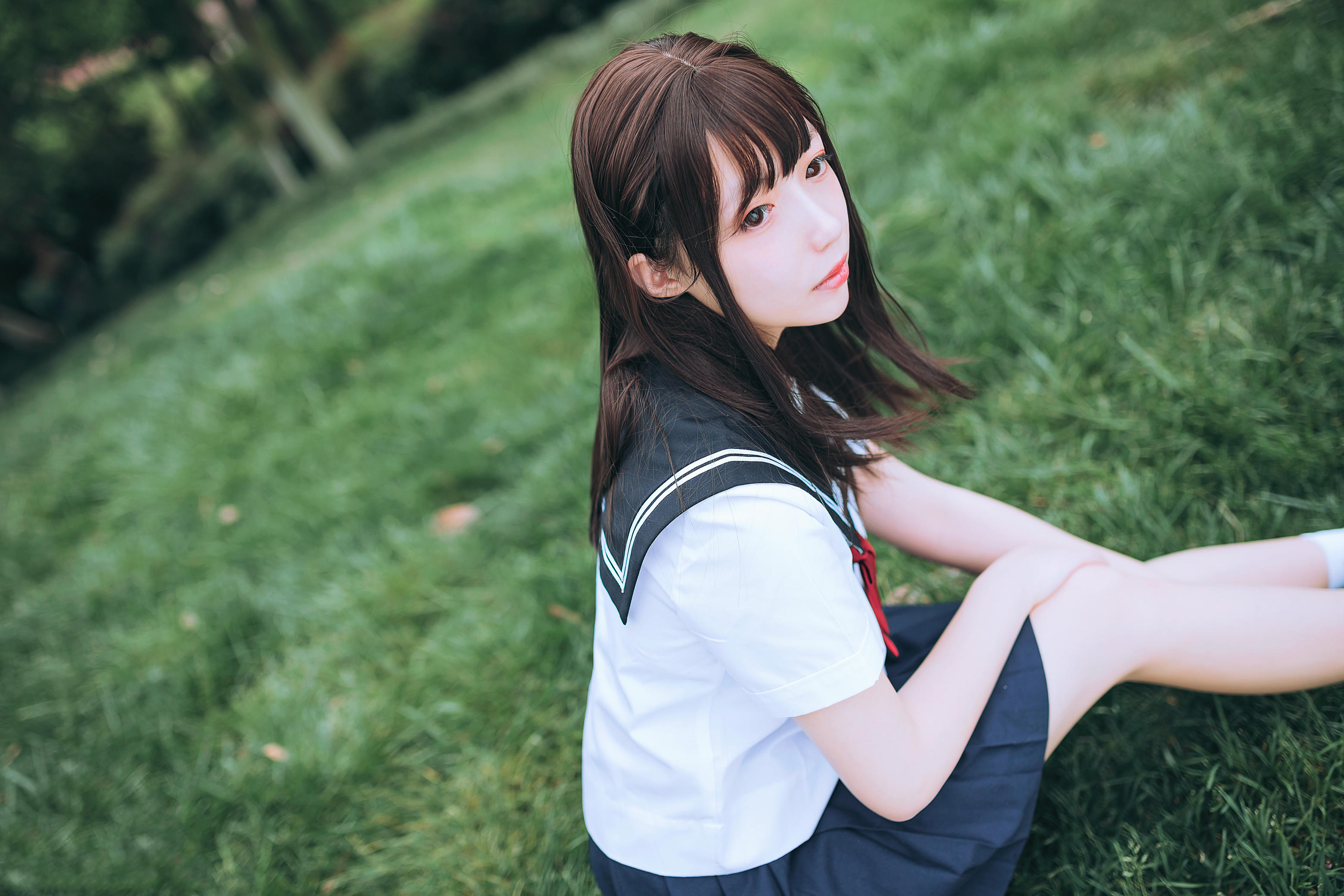 [喵糖映画]VOL.446 绿意JK[36P／546MB]_第2集