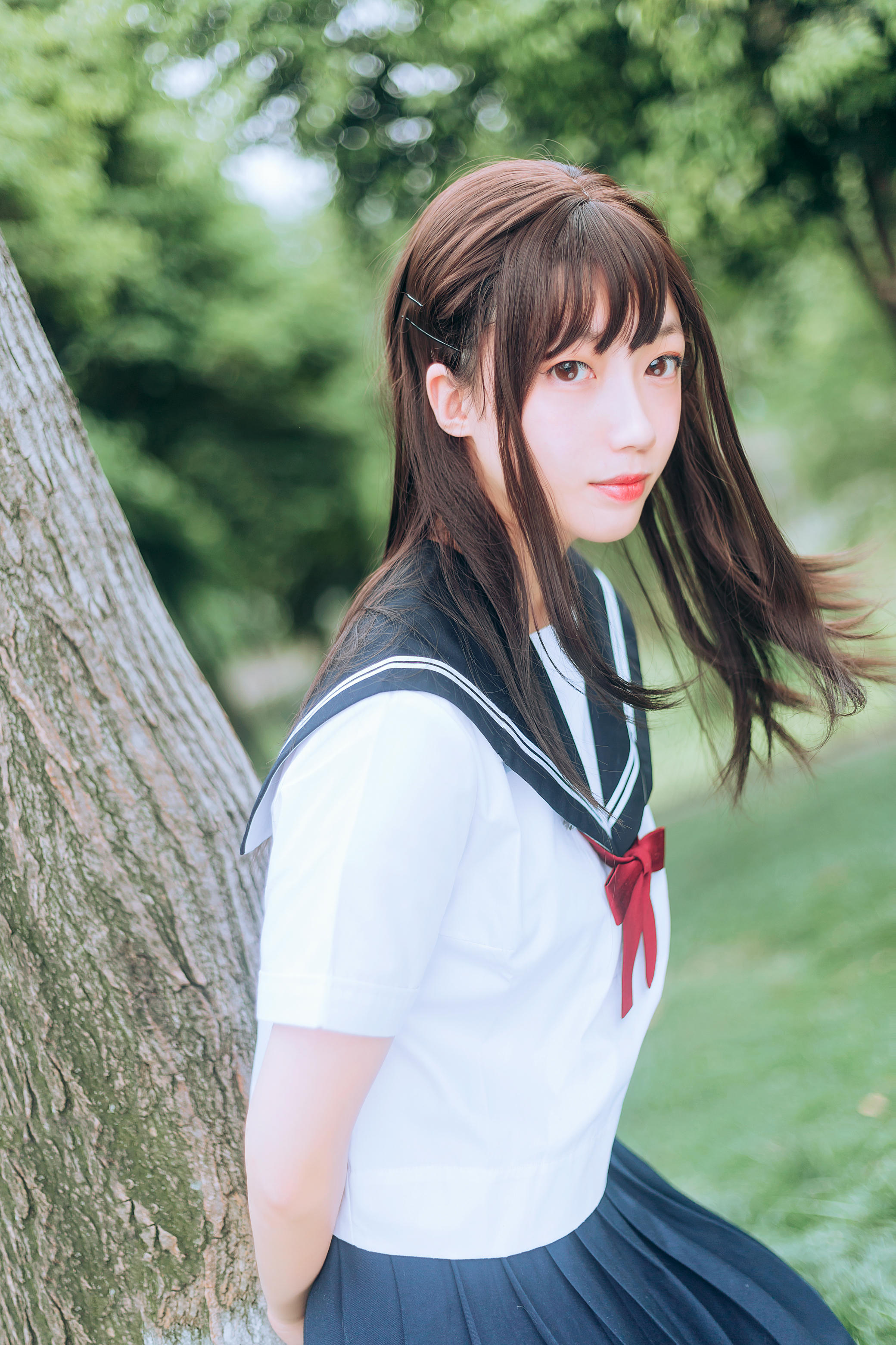 [喵糖映画]VOL.446 绿意JK[36P／546MB]_第2集