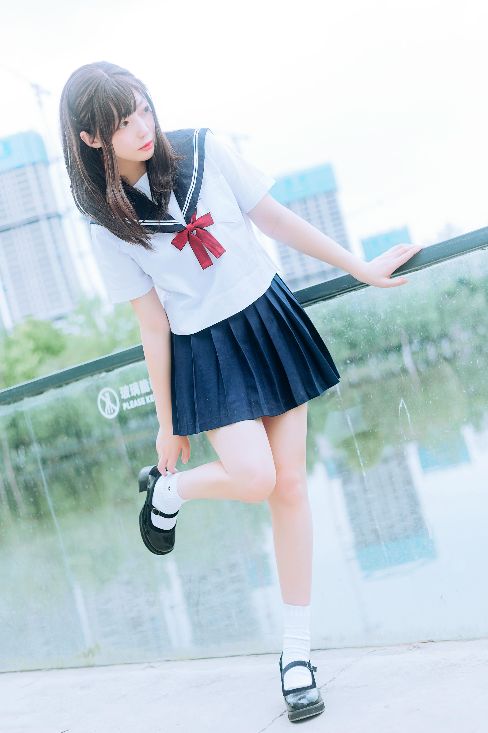 [喵糖映画]VOL.446 绿意JK[36P／546MB]_第2集