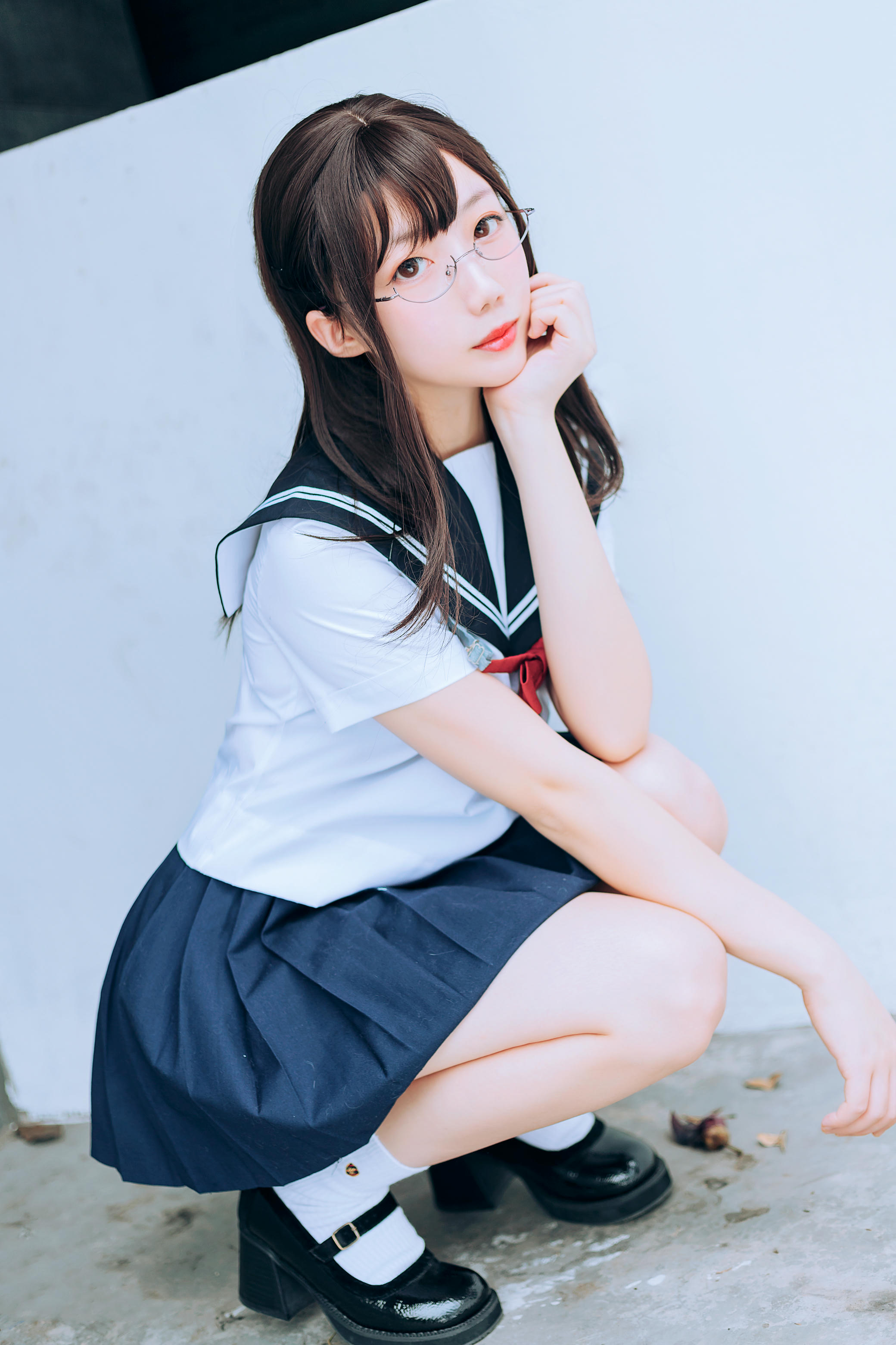 [喵糖映画]VOL.446 绿意JK[36P／546MB]_第1集