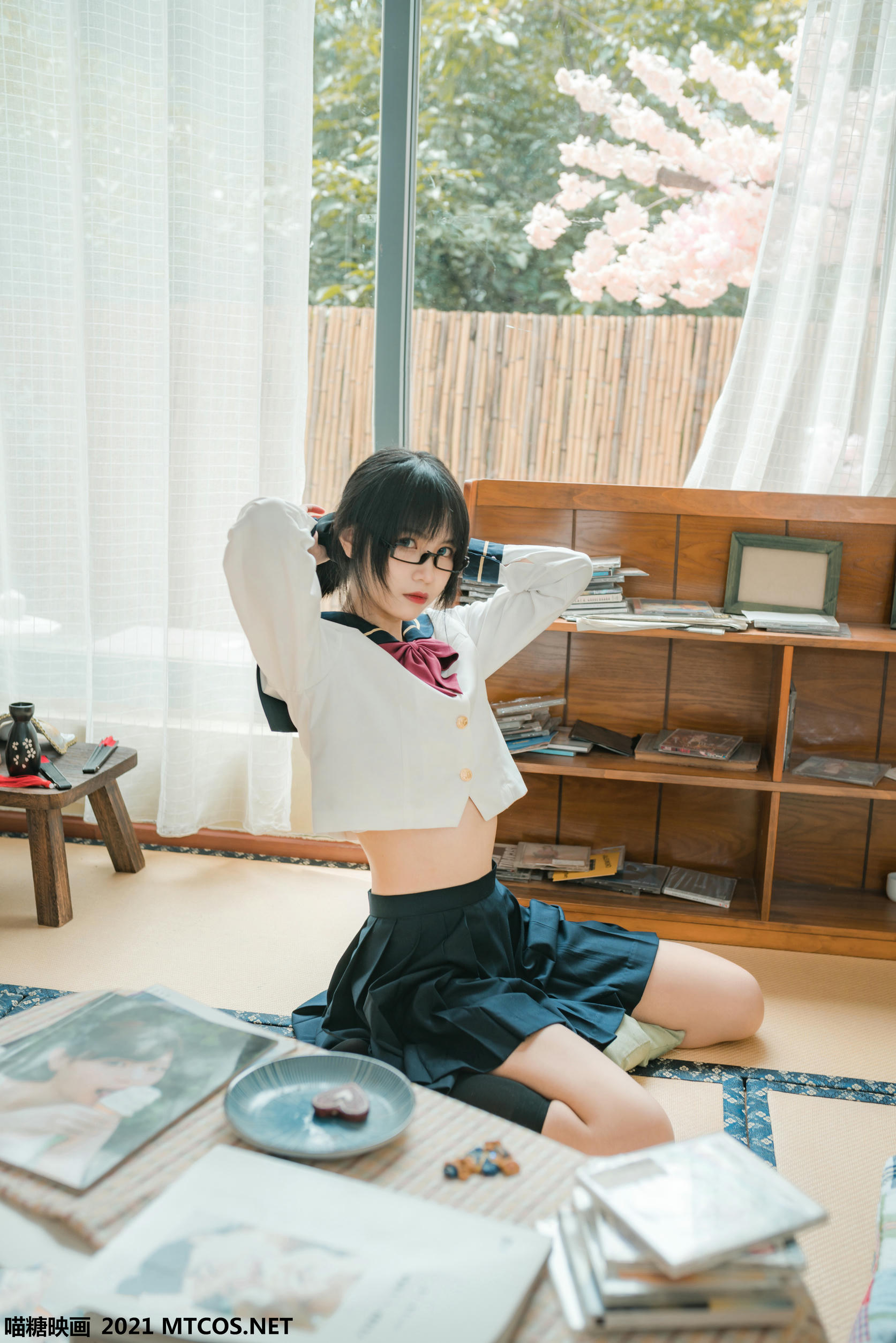 [喵糖映画]VOL.459 慵懒的JK[29P／326MB]_第1集