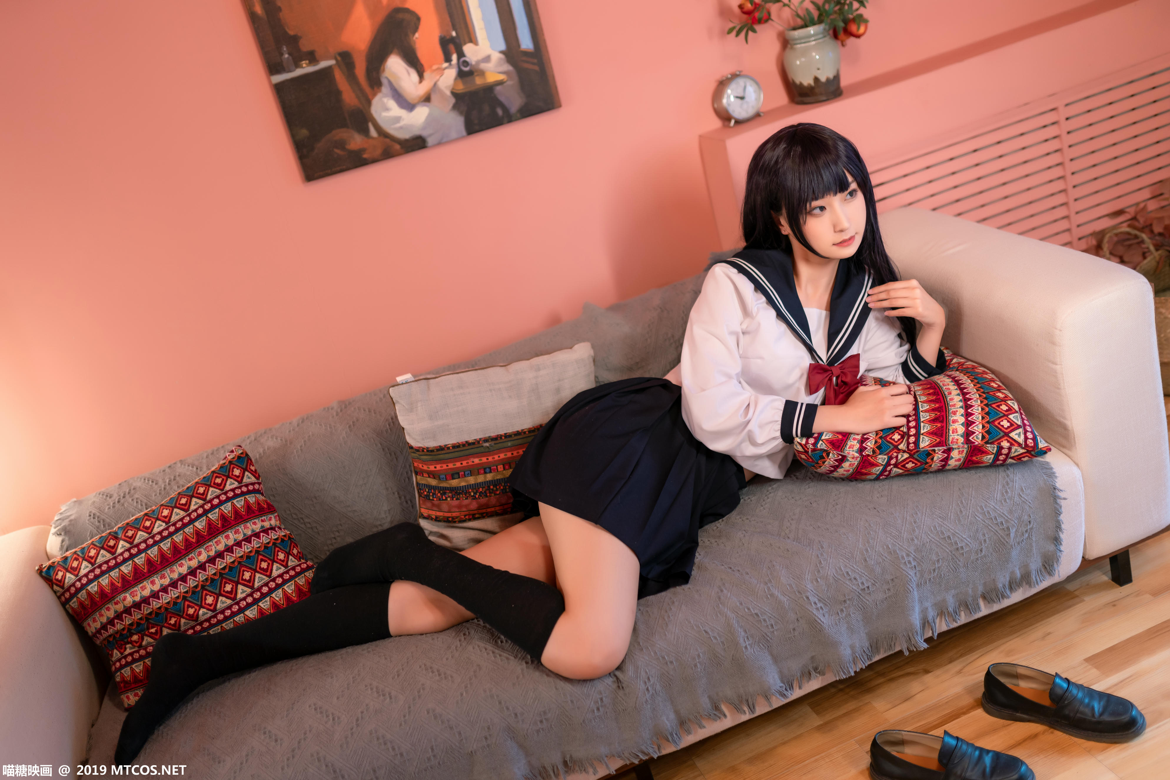 喵糖映画 SPL.010 粉民俗JK[40P／732M]_第1集