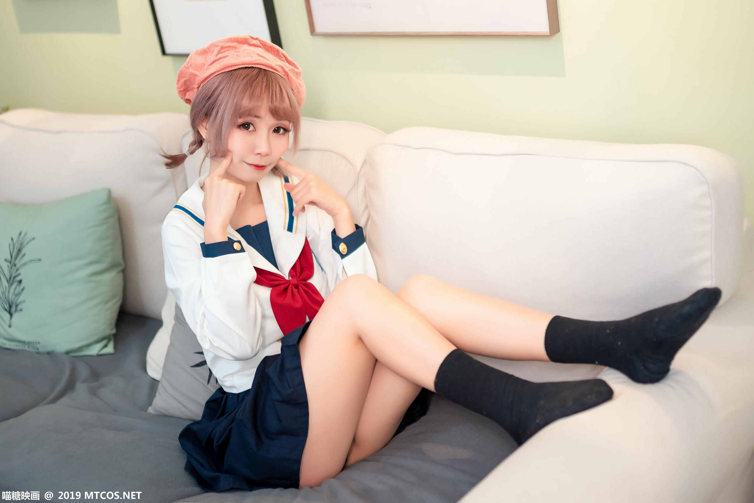 喵糖映画 SPL.011 绿民俗JK[40P／554M]_第1集