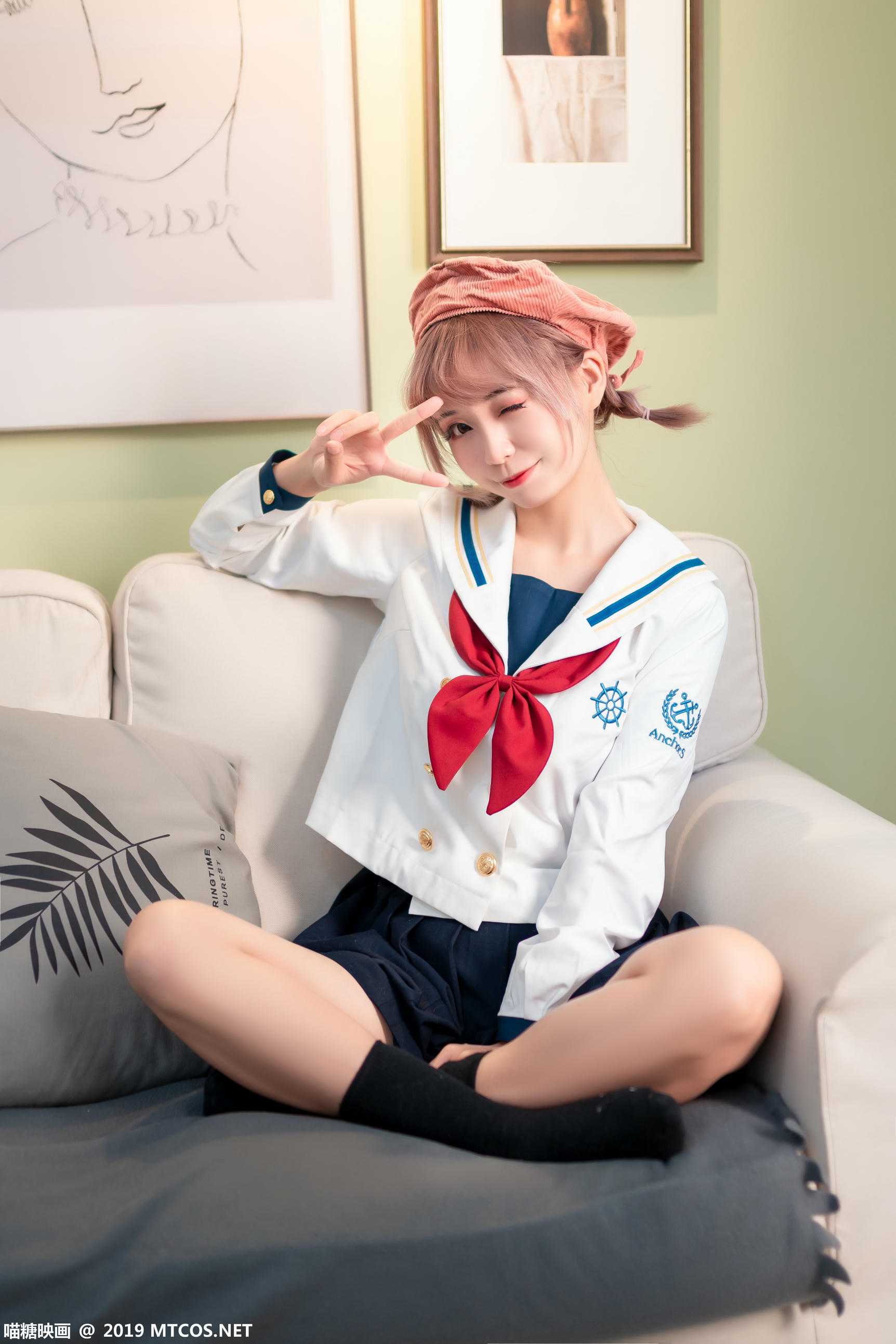 喵糖映画 SPL.011 绿民俗JK[40P／554M]_第1集