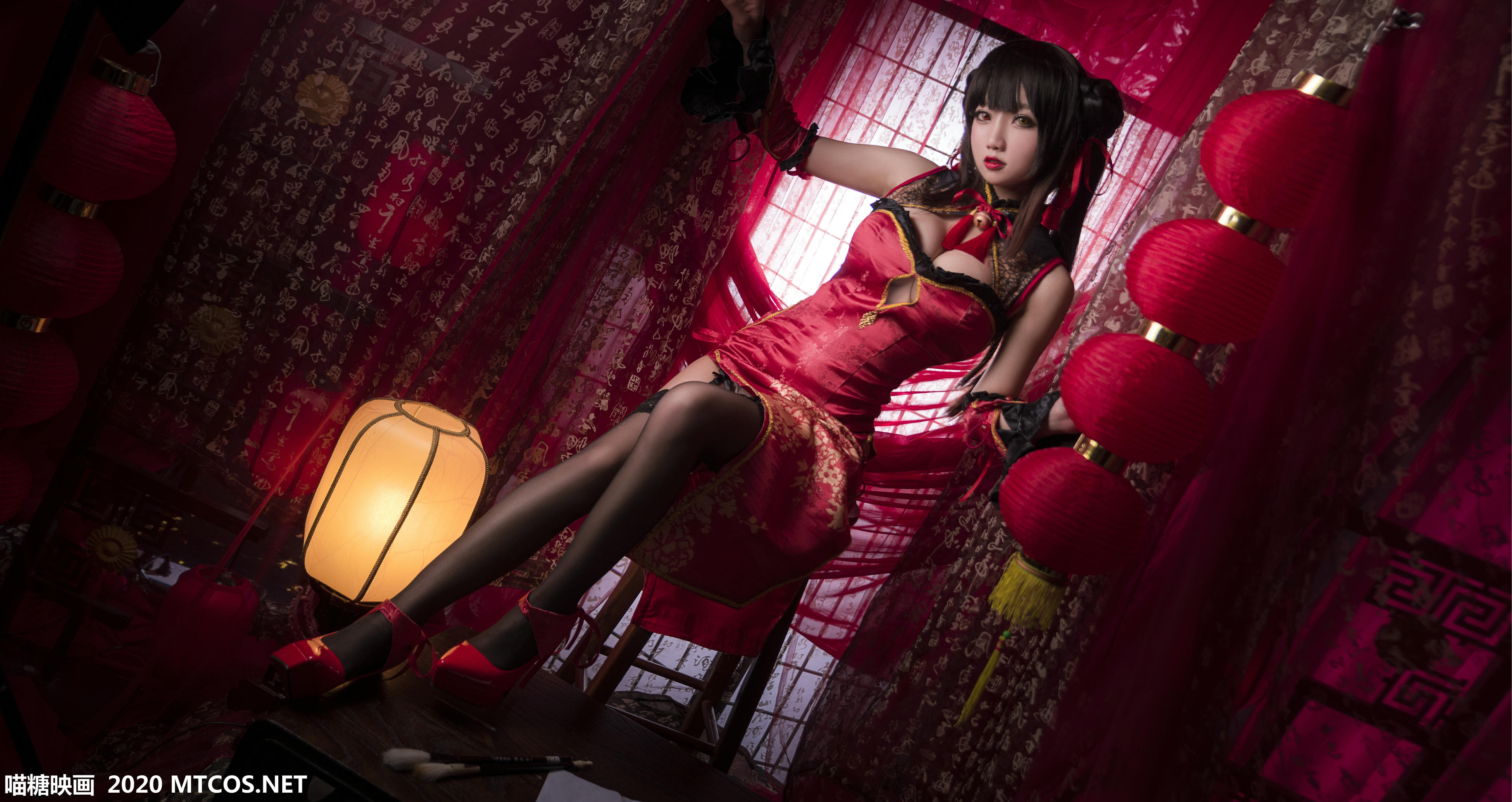 [喵糖映画] HML.006 狂三旗袍[22P／561MB]_第1集