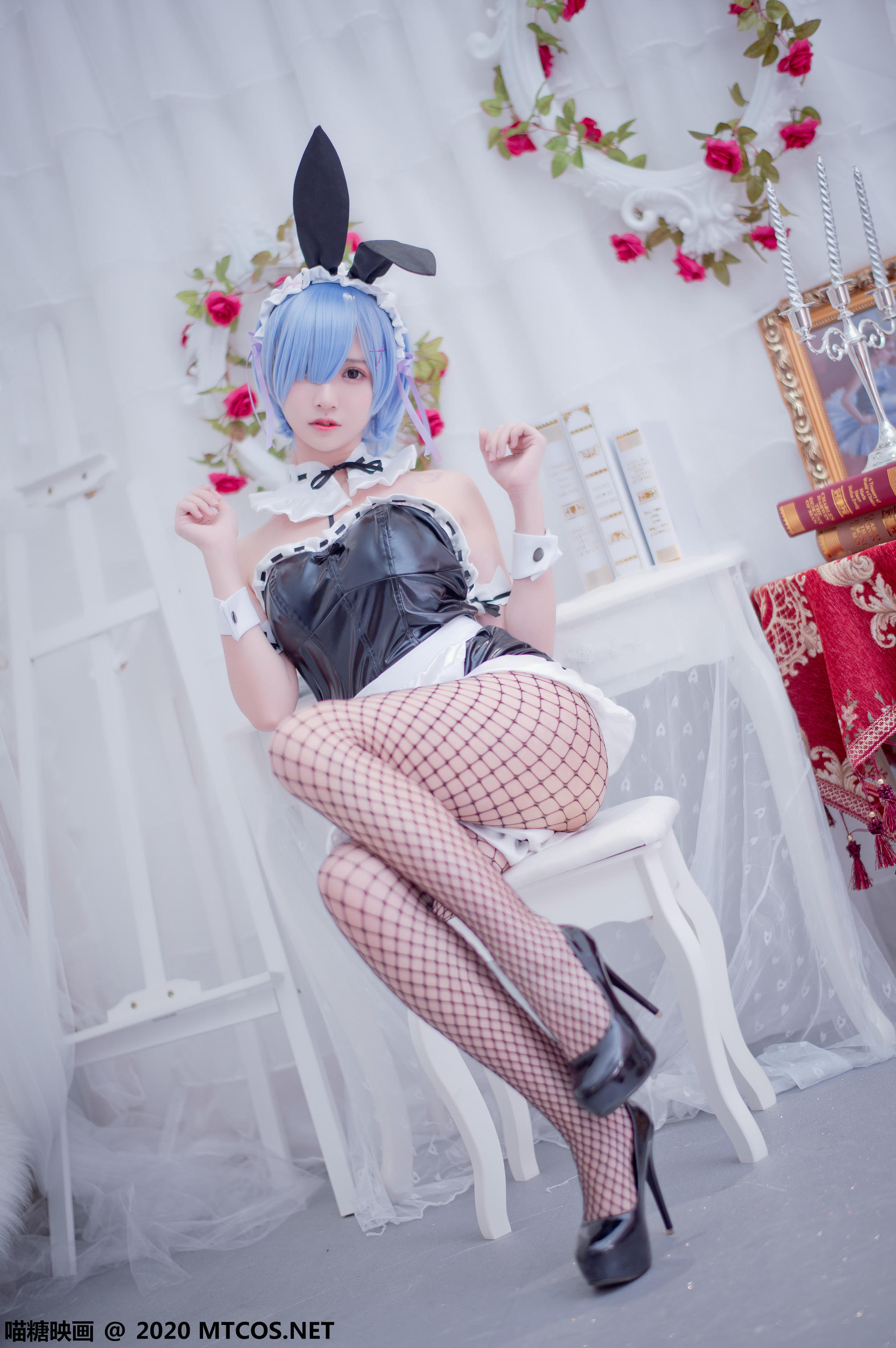 [喵糖映画] TML.014 蕾姆粉红兔女郎[23P／353M]_第1集