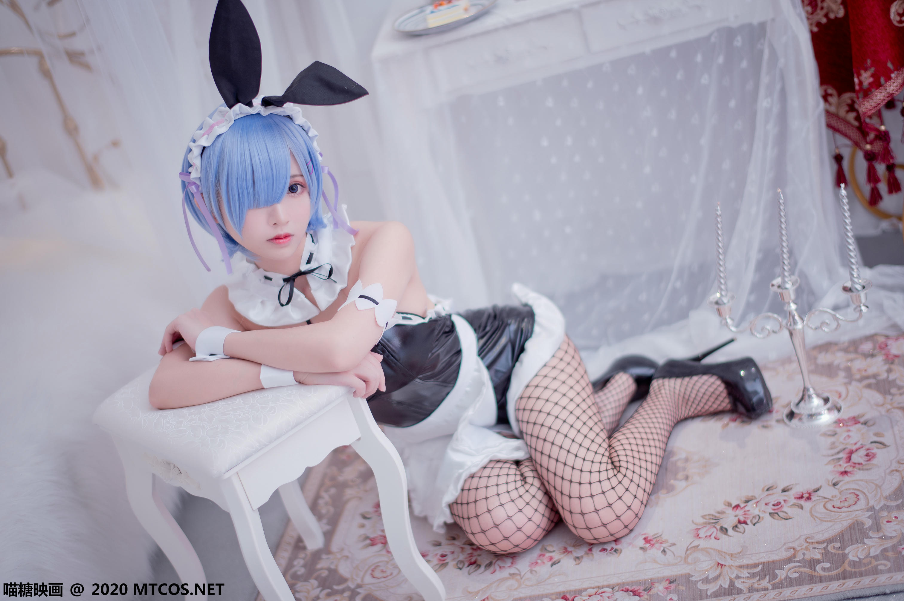 [喵糖映画] TML.014 蕾姆粉红兔女郎[23P／353M]_第1集