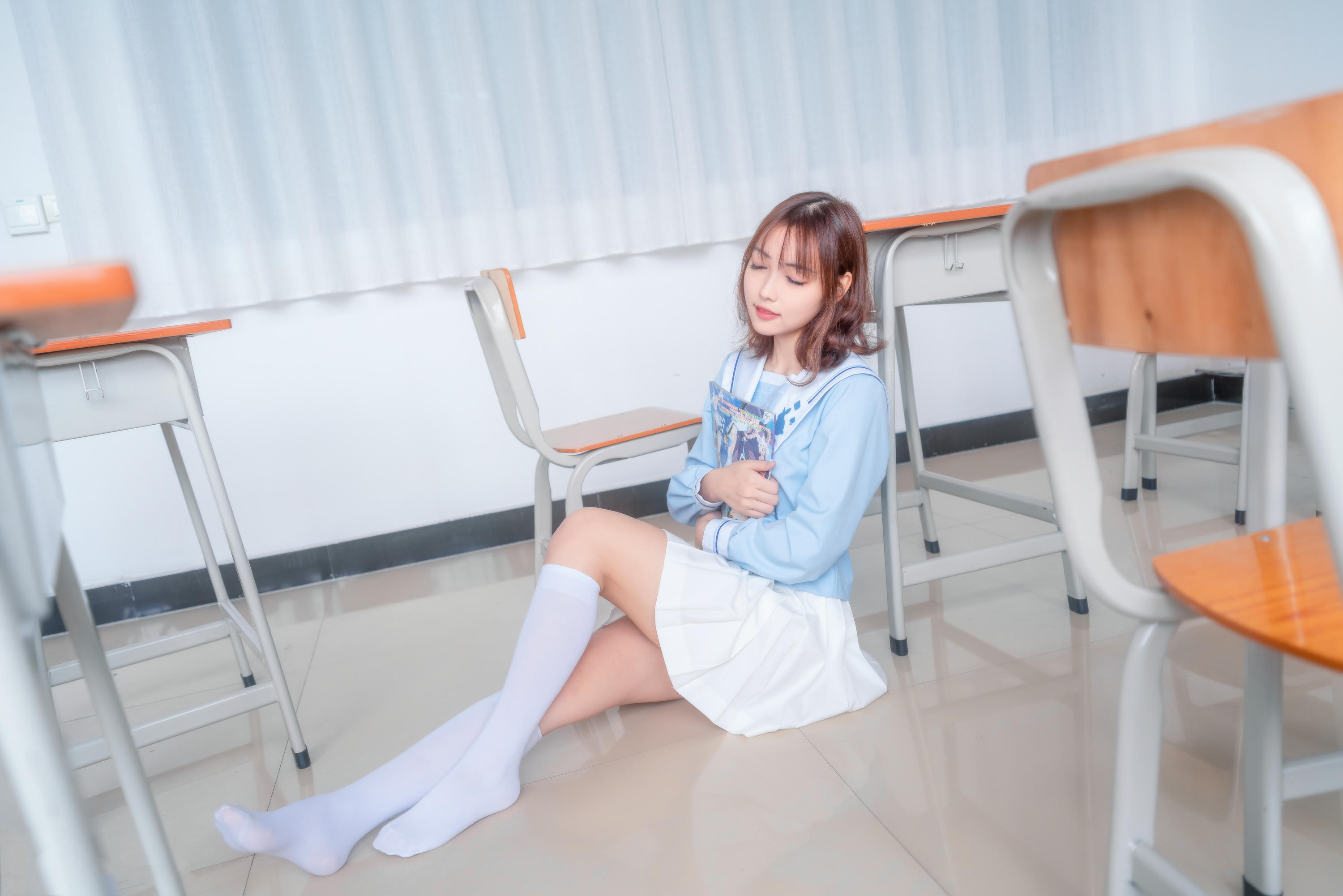 [喵糖映画] VOL.009 元气学姐[43P／611MB]_第1集