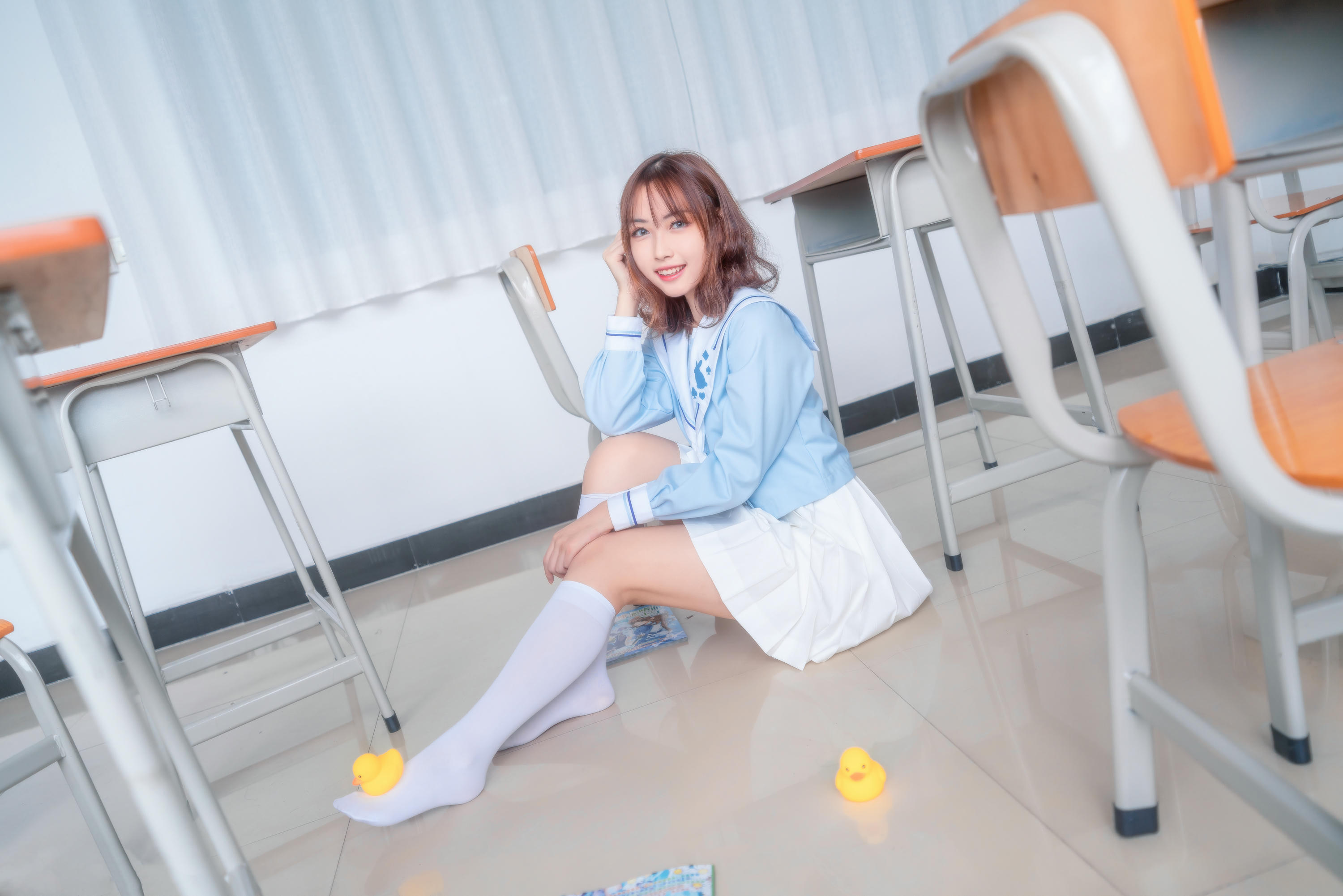 [喵糖映画] VOL.009 元气学姐[43P／611MB]_第1集