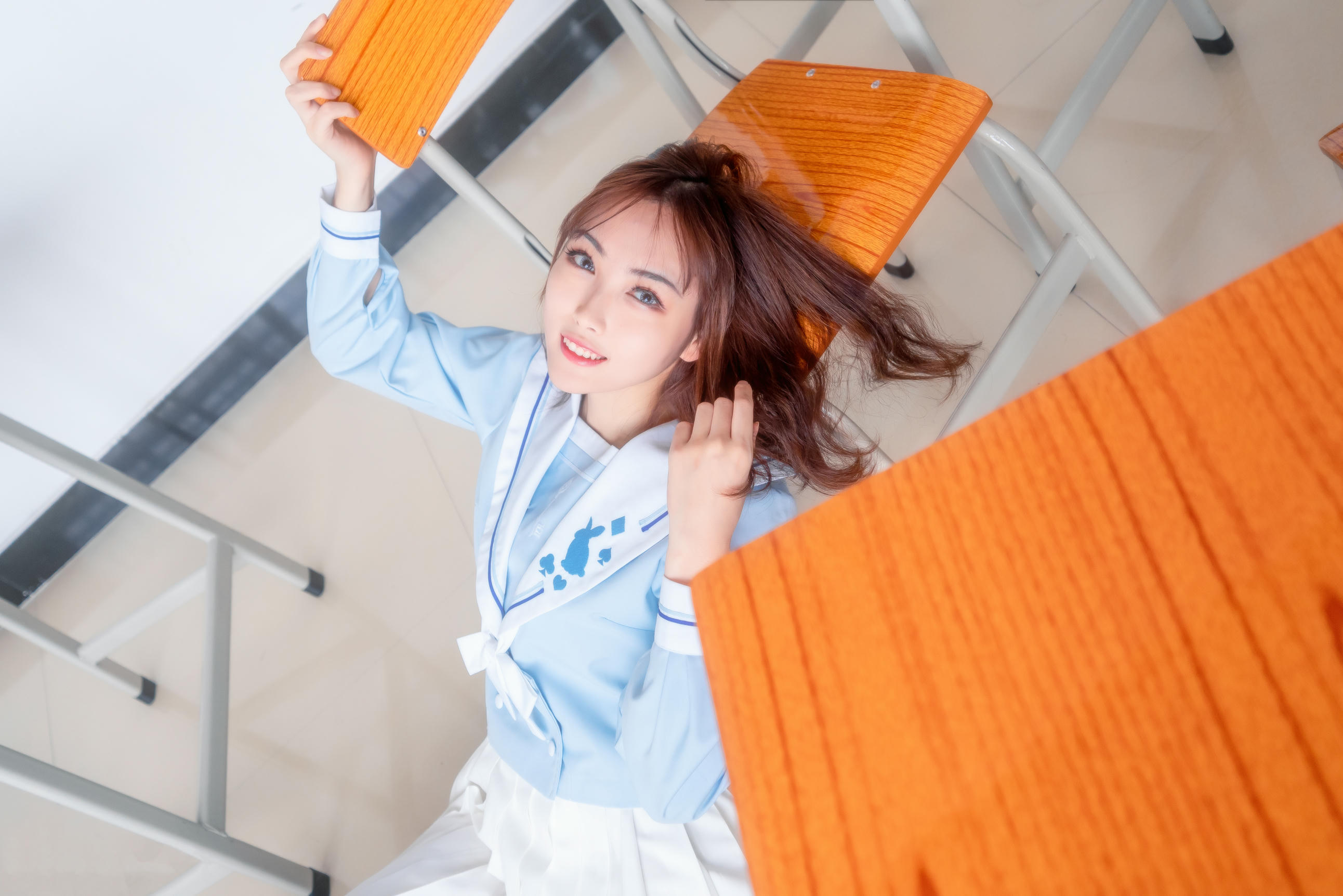 [喵糖映画] VOL.009 元气学姐[43P／611MB]_第1集