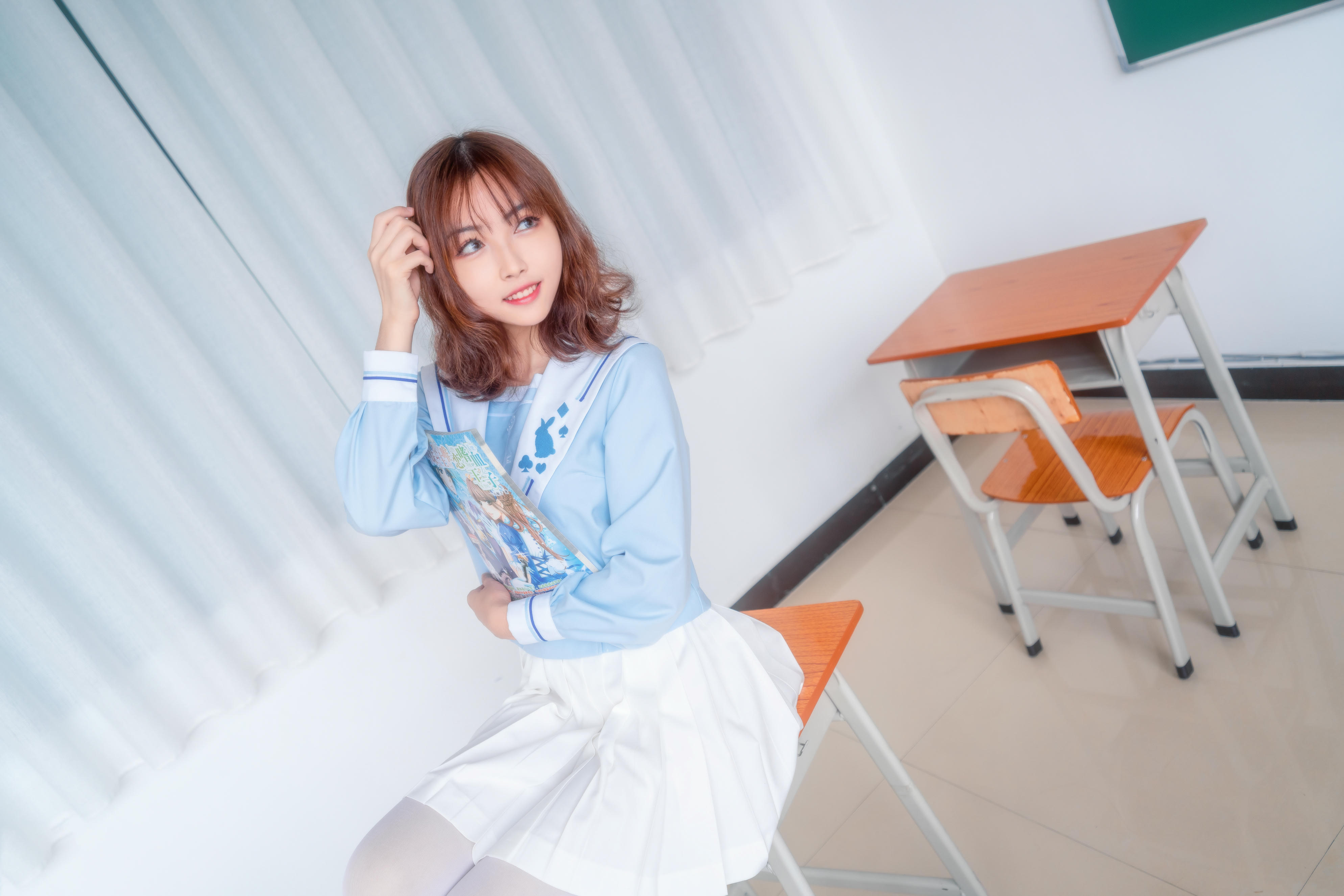 [喵糖映画] VOL.009 元气学姐[43P／611MB]_第2集