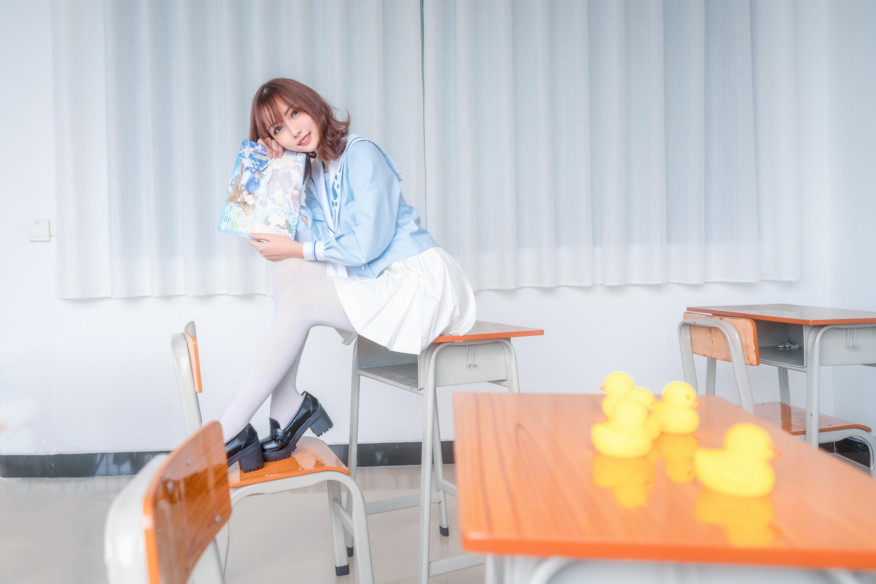 [喵糖映画] VOL.009 元气学姐[43P／611MB]_第1集