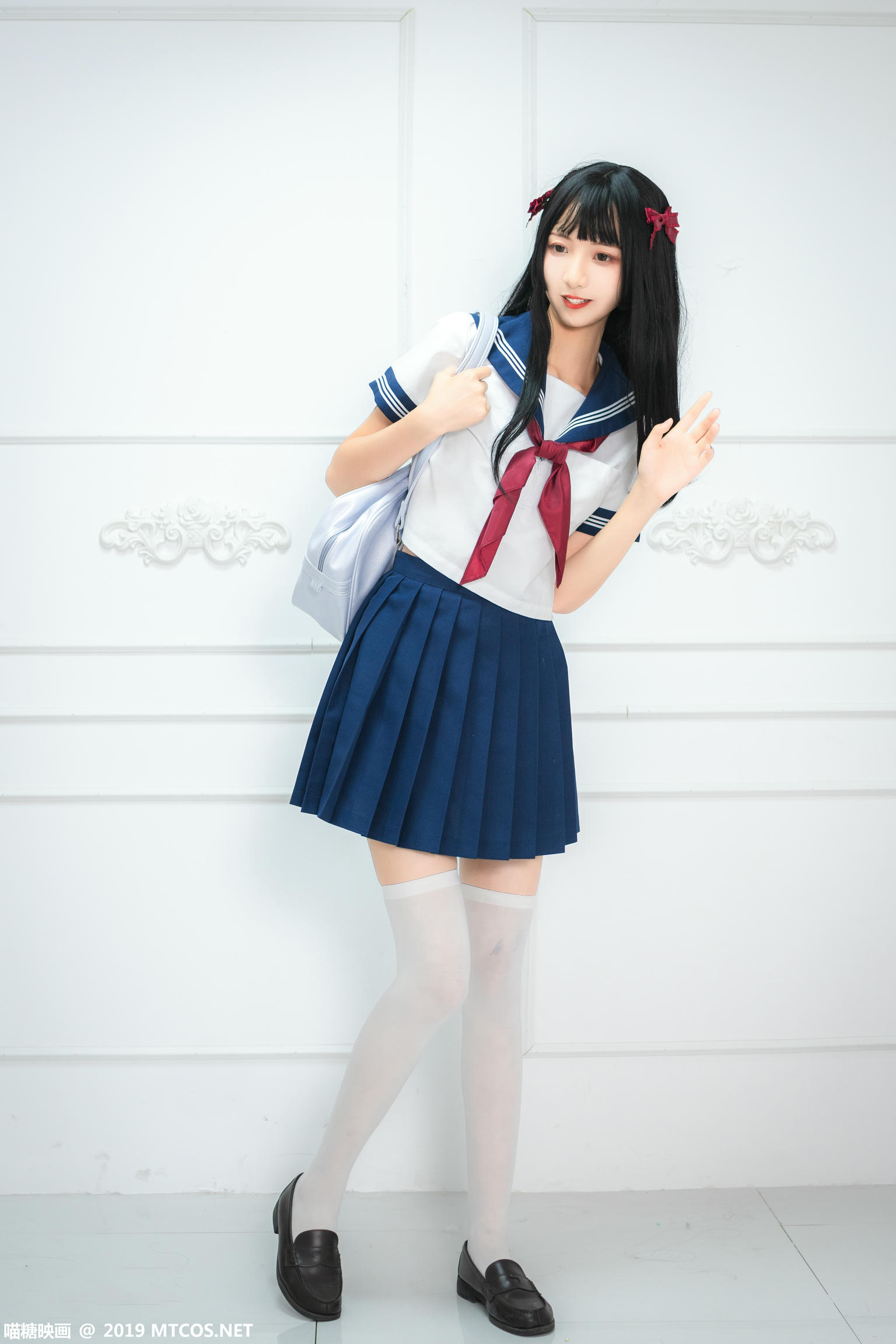 [喵糖映画] VOL.012 白丝恋歌[44P／378MB]_第1集