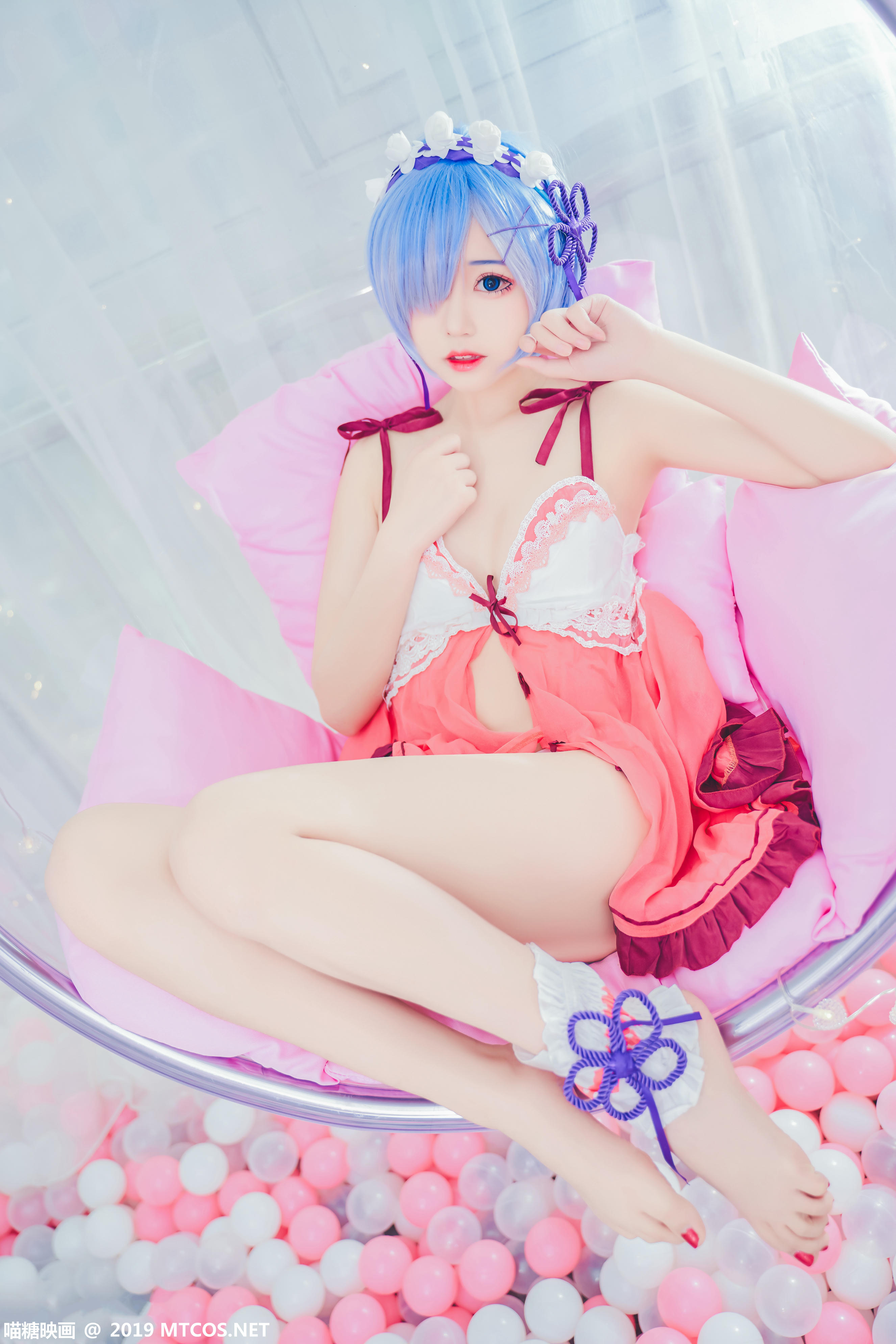 [喵糖映画] VOL.018 猫君君_MaoJun 粉嫩雷姆[40P／516MB]_第1集