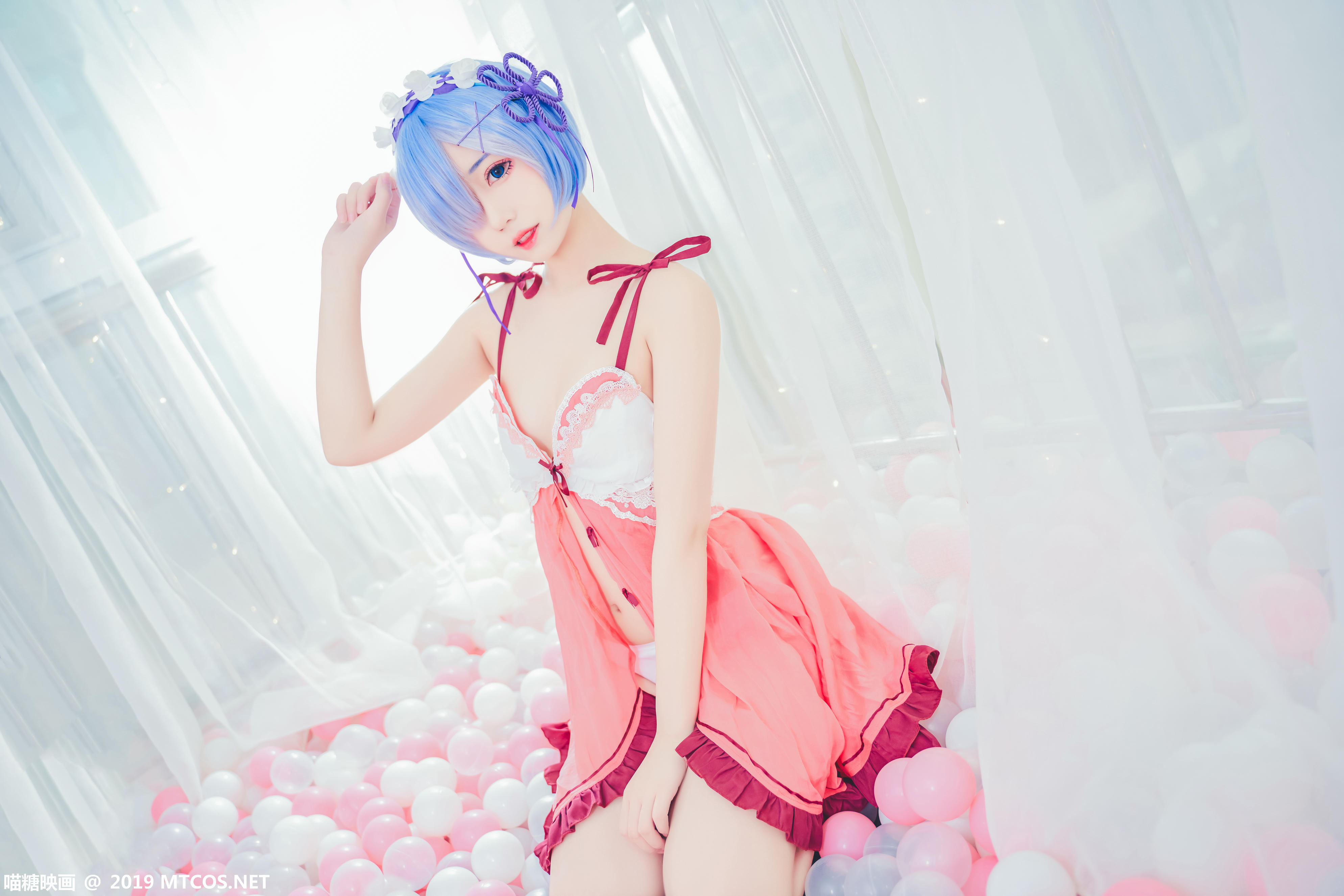 [喵糖映画] VOL.018 猫君君_MaoJun 粉嫩雷姆[40P／516MB]_第2集