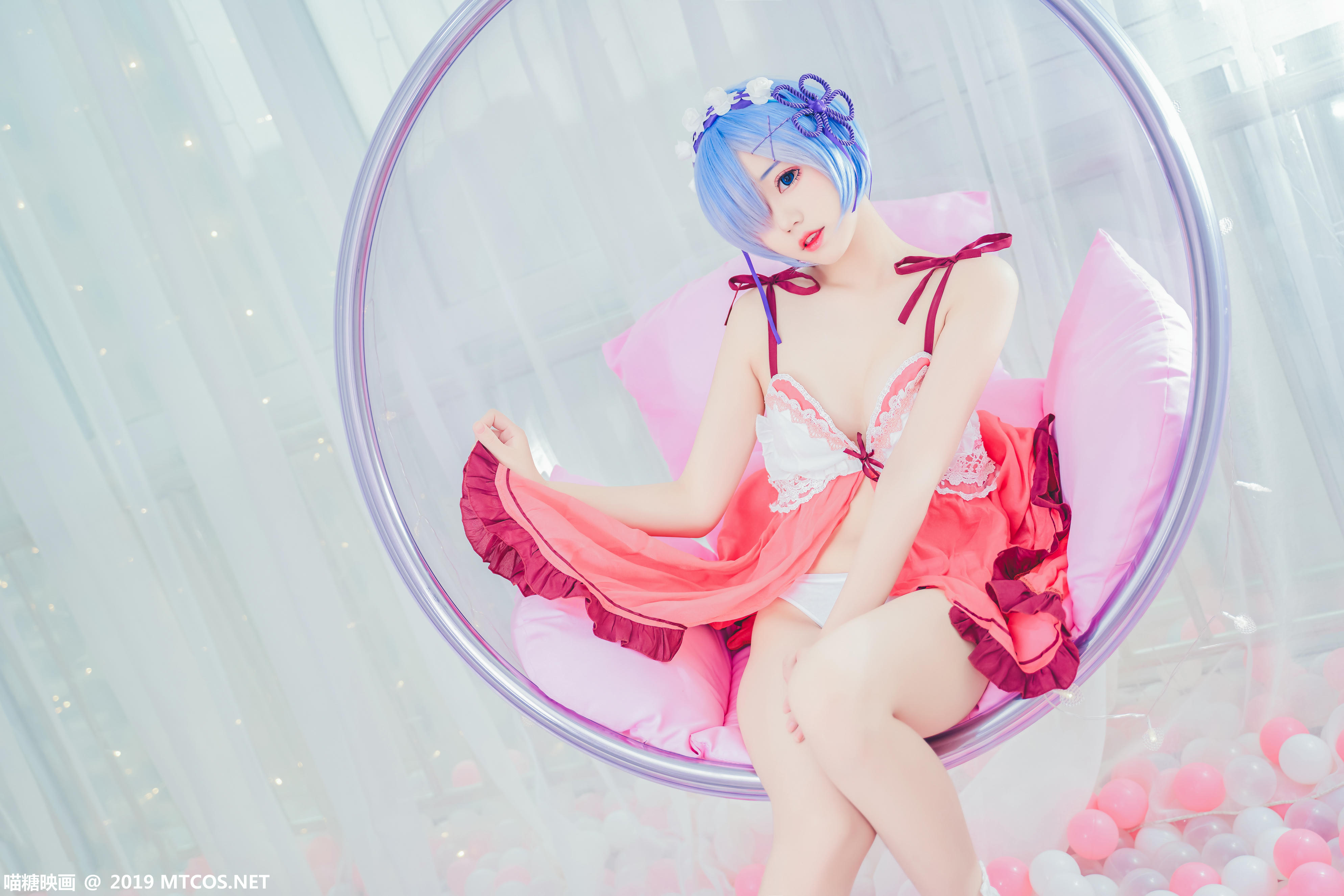 [喵糖映画] VOL.018 猫君君_MaoJun 粉嫩雷姆[40P／516MB]_第2集