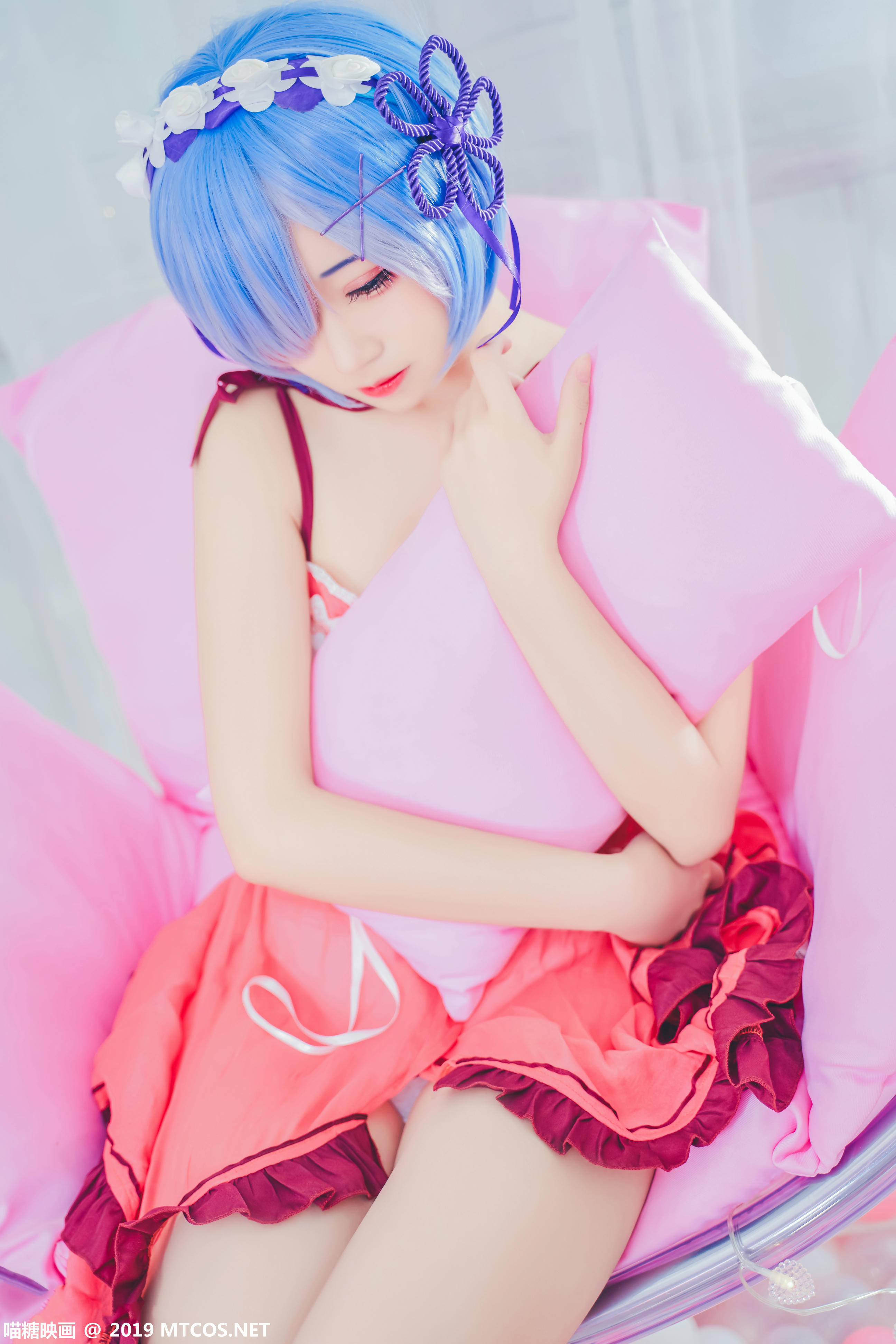 [喵糖映画] VOL.018 猫君君_MaoJun 粉嫩雷姆[40P／516MB]_第2集