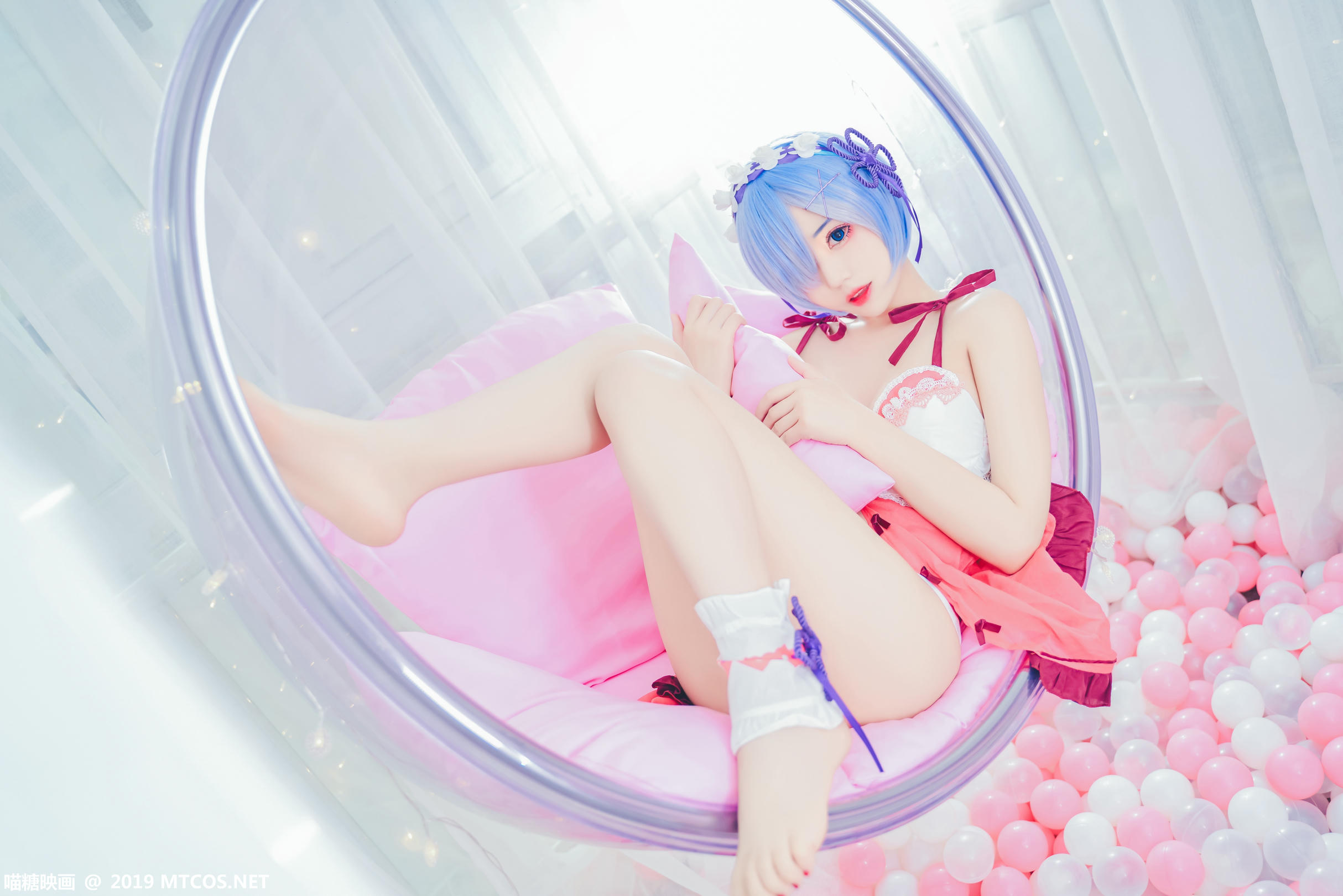 [喵糖映画] VOL.018 猫君君_MaoJun 粉嫩雷姆[40P／516MB]_第2集