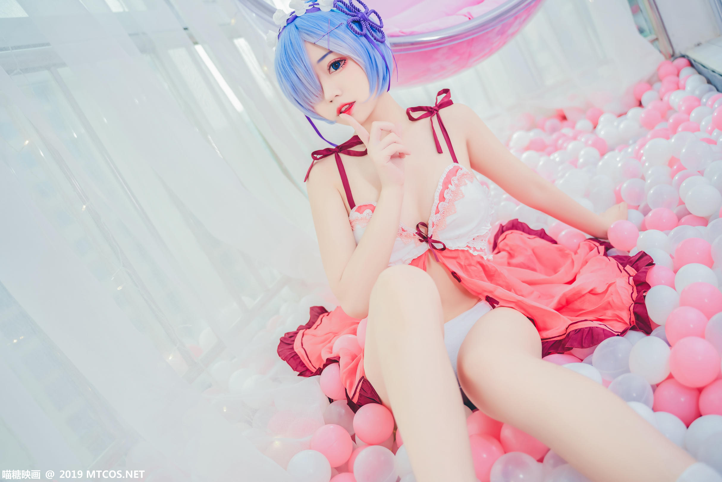 [喵糖映画] VOL.018 猫君君_MaoJun 粉嫩雷姆[40P／516MB]_第1集