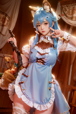 爆机少女喵小吉 NO.082 AI 兔子女仆 [142P 150MB]-Pic_第1集