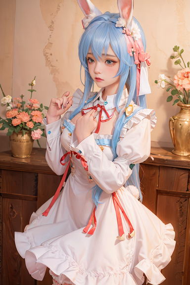 爆机少女喵小吉 NO.082 AI 兔子女仆 [142P 150MB]-Pic_第2集