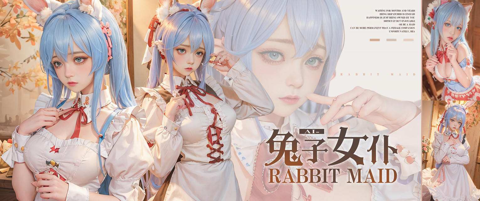 爆机少女喵小吉 NO.082 AI 兔子女仆 [142P 150MB]-壁纸_第1集