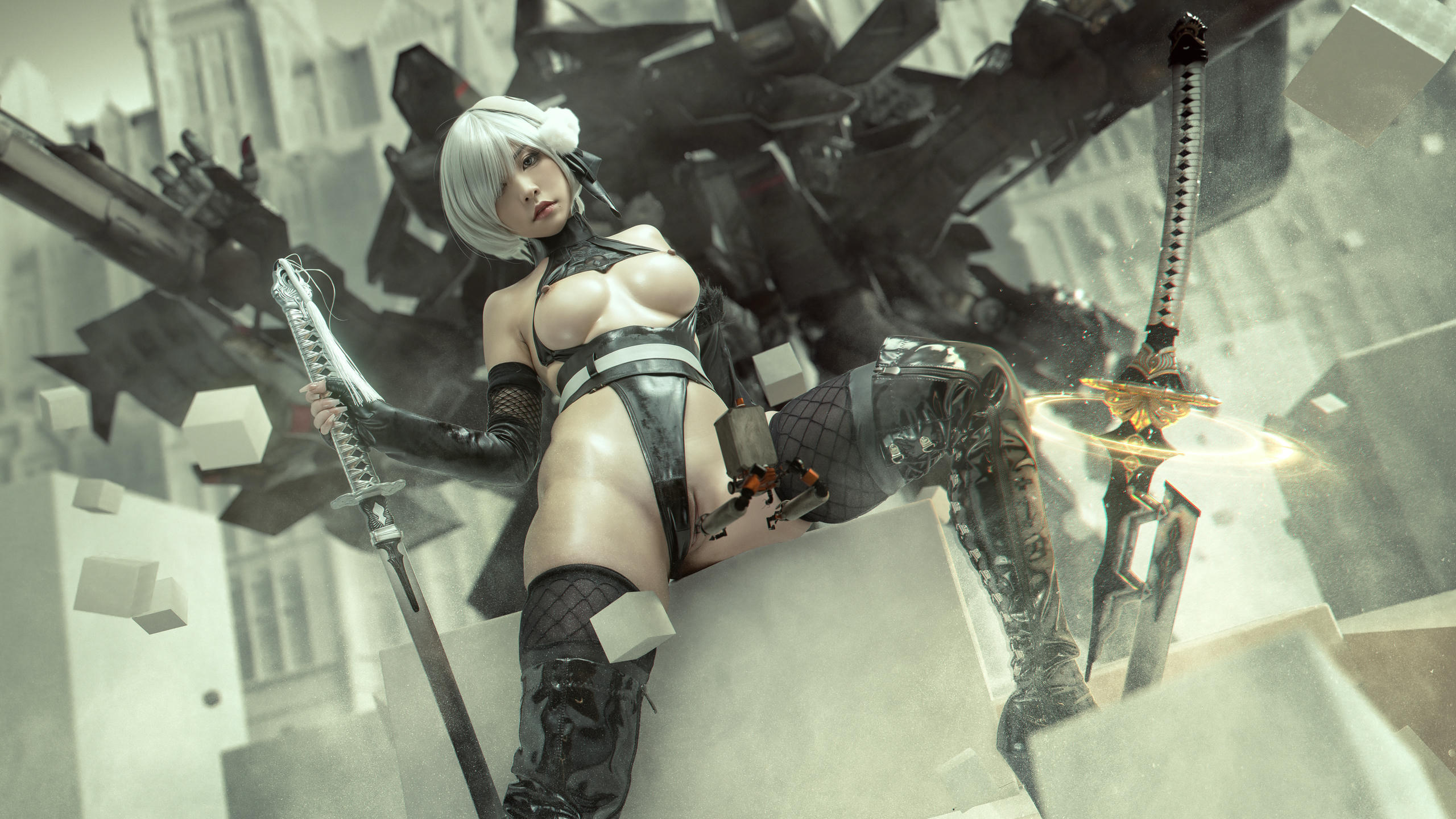 爆机少女喵小吉 NO.010 尼尔 机械纪元 人形兵器 [13P 122MB]_第1集