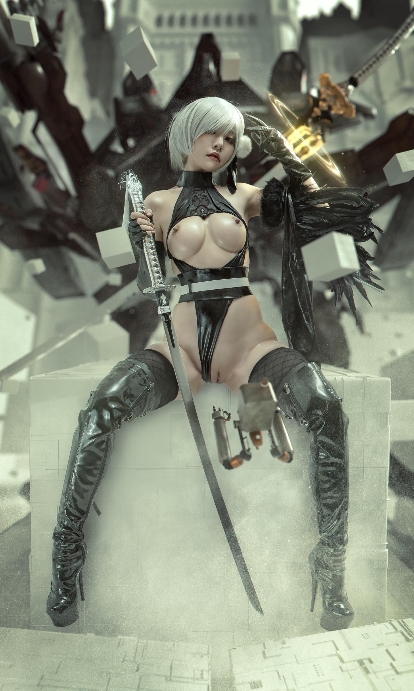 爆机少女喵小吉 NO.010 尼尔 机械纪元 人形兵器 [13P 122MB]_第1集