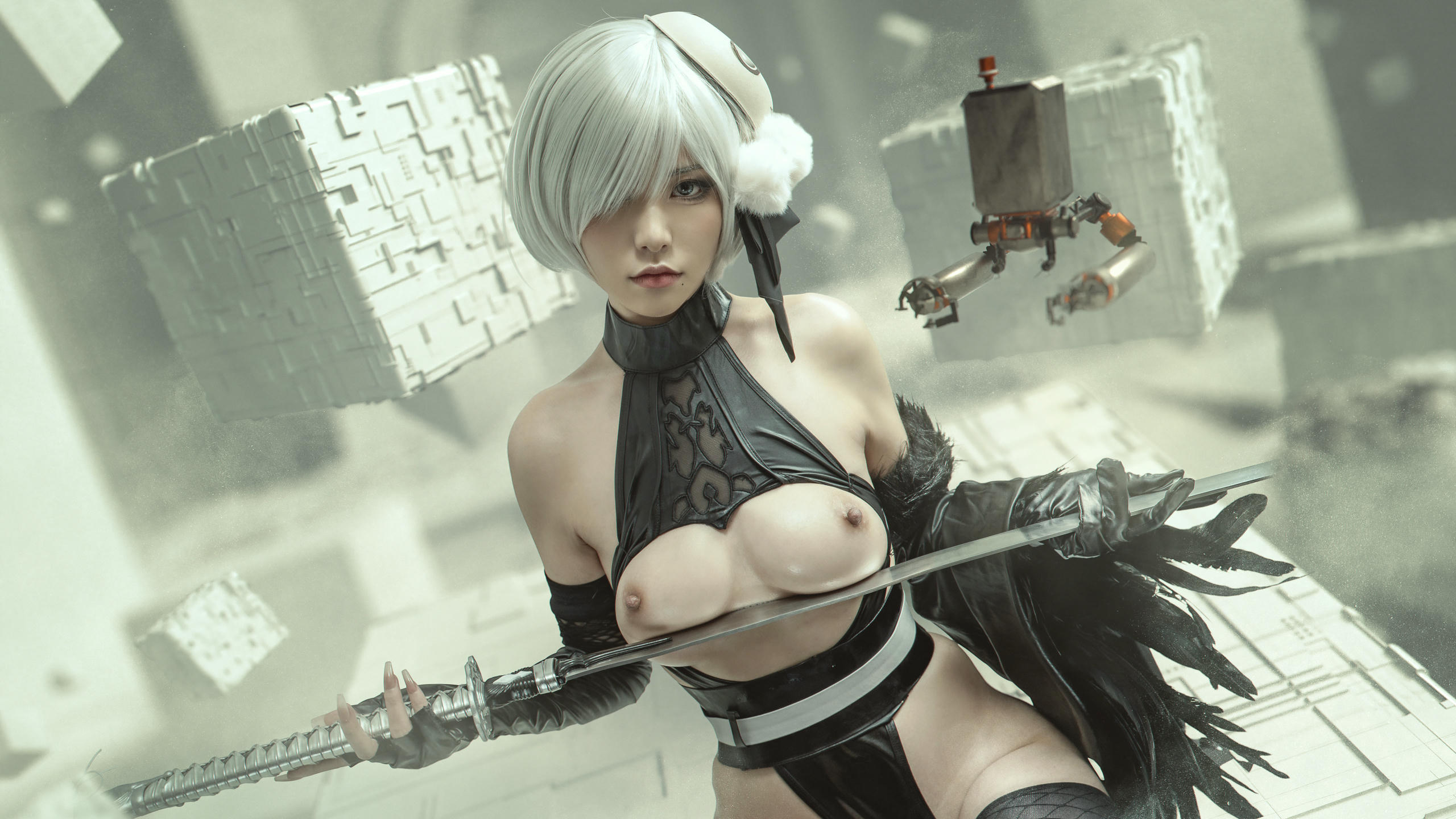 爆机少女喵小吉 NO.010 尼尔 机械纪元 人形兵器 [13P 122MB]_第1集