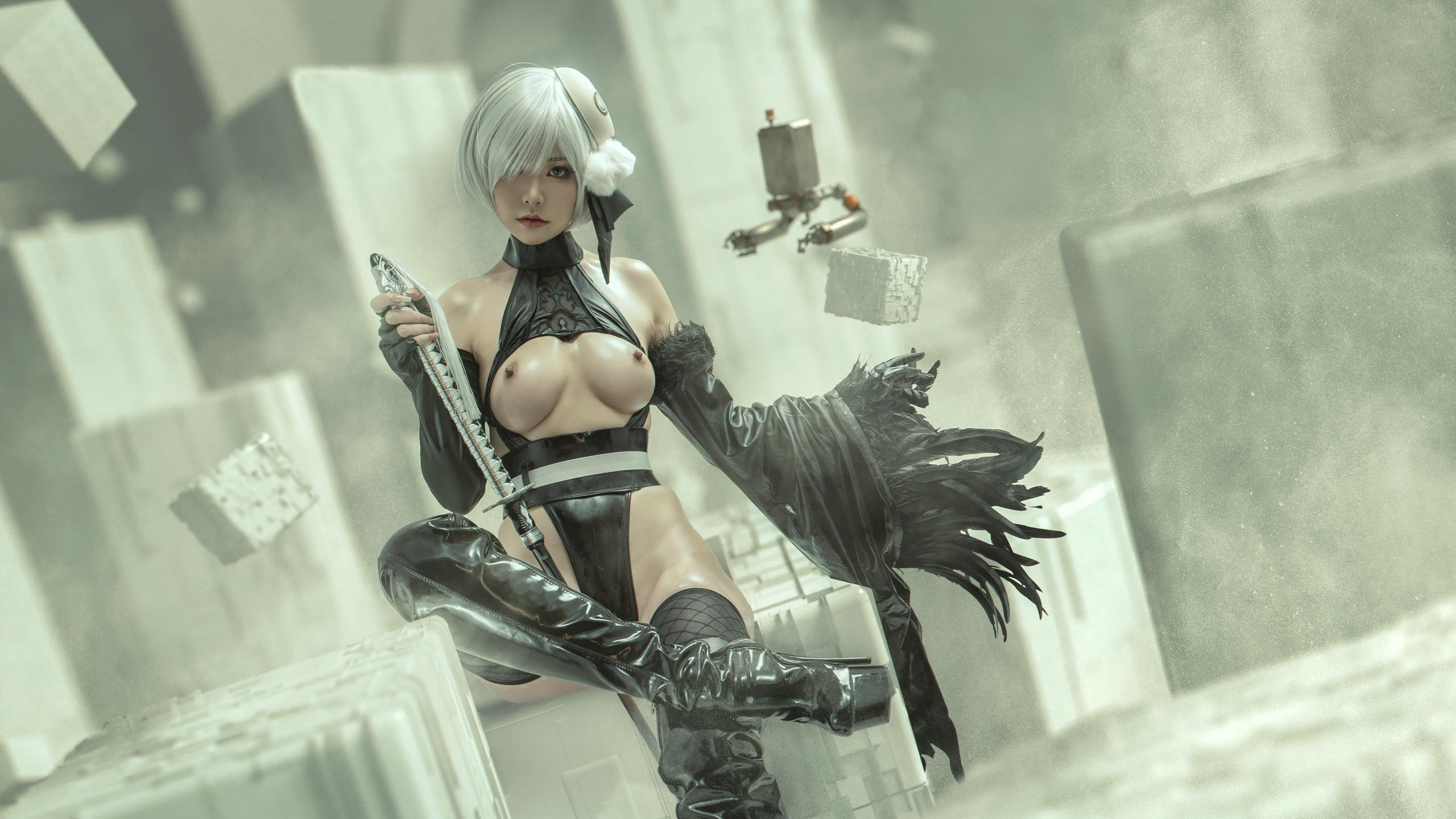 爆机少女喵小吉 NO.010 尼尔 机械纪元 人形兵器 [13P 122MB]_第1集