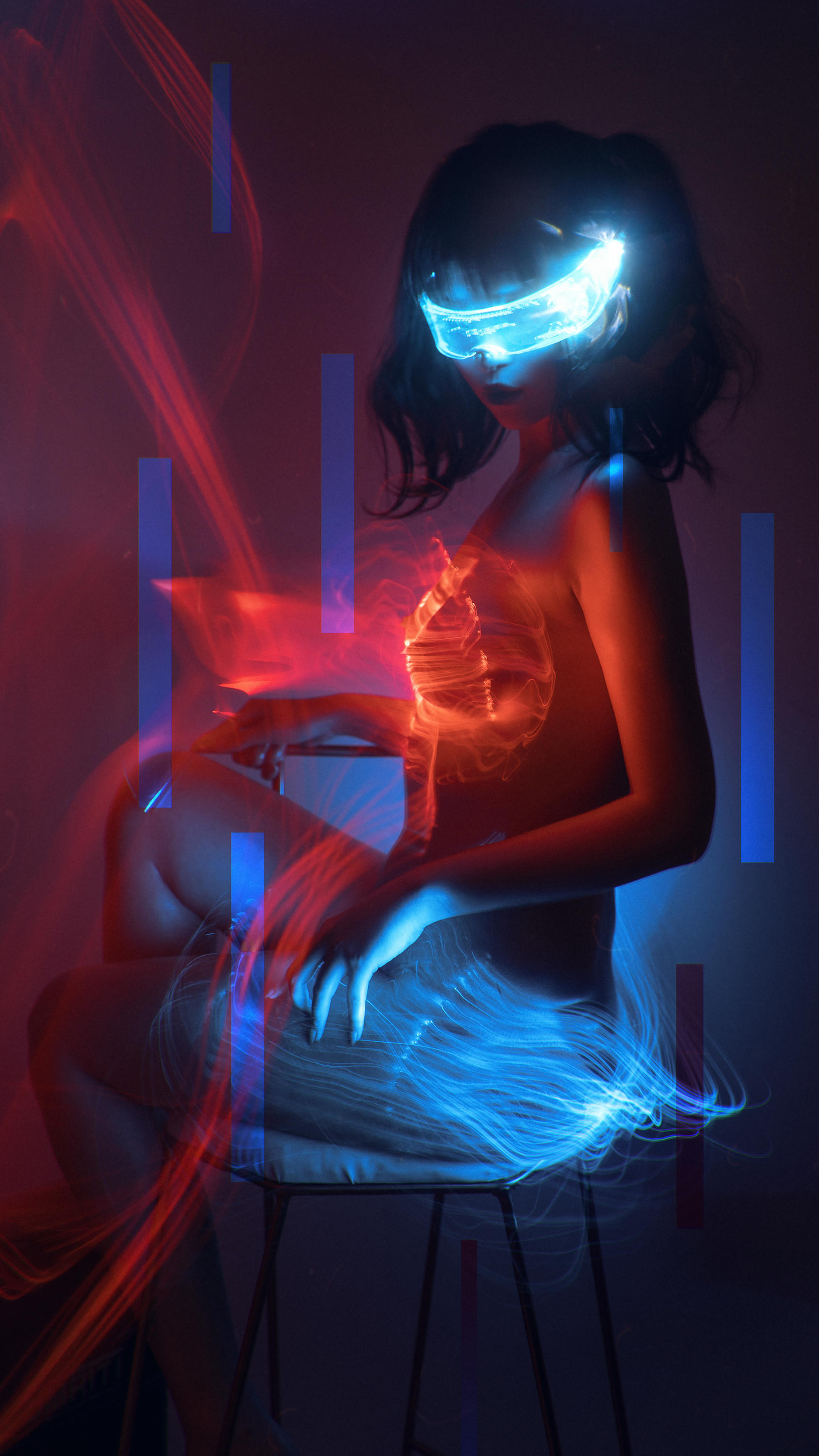 爆机少女喵小吉 NO.012 福利：爆机少女喵小吉 虚假得赛博朋克 [12P 135MB]_第1集