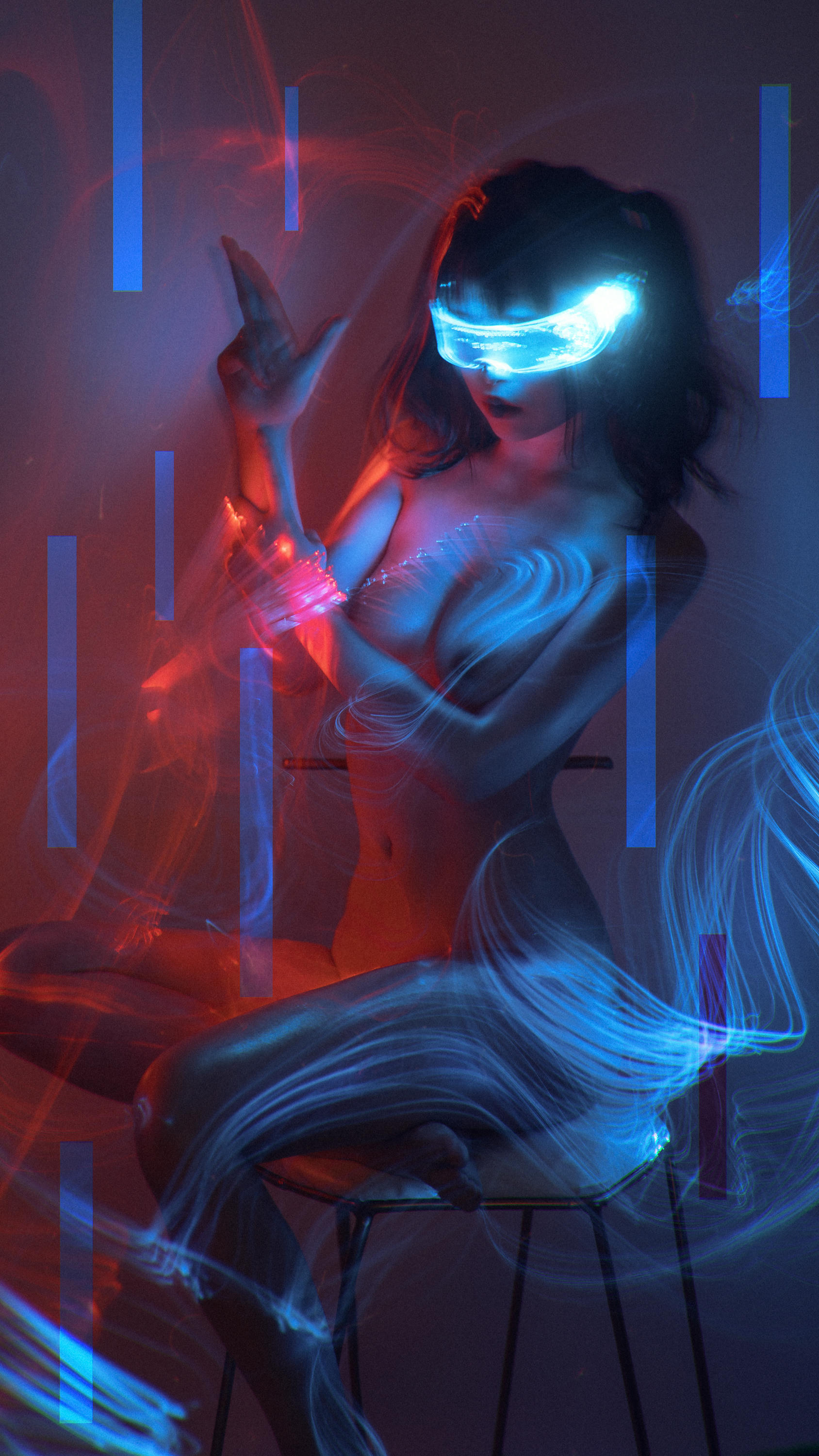 爆机少女喵小吉 NO.012 福利：爆机少女喵小吉 虚假得赛博朋克 [12P 135MB]_第1集