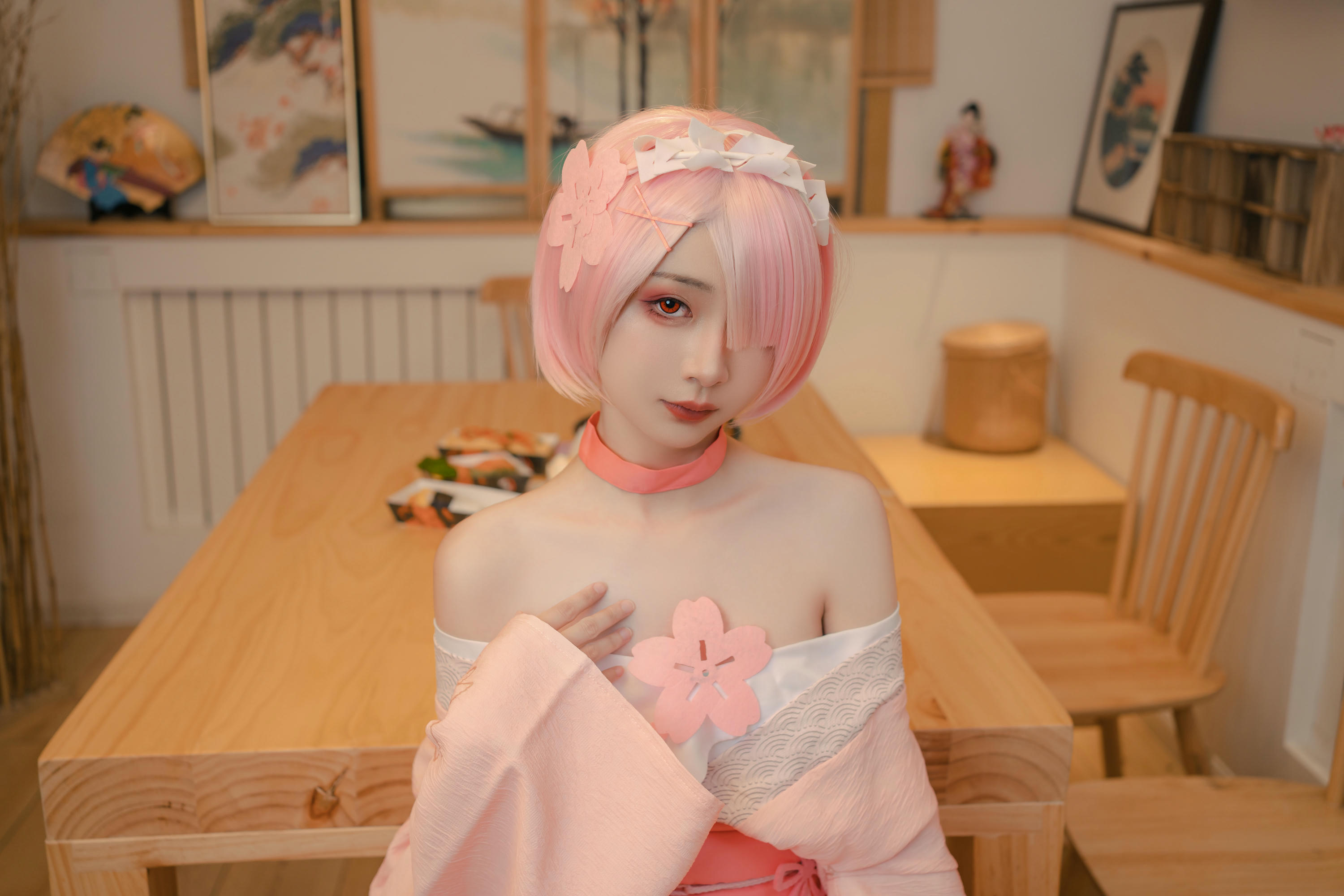 爆机少女喵小吉 NO.047 &金鱼 从零开始的女体盛宴 [100P1V 2.56GB]-Pic_第2集