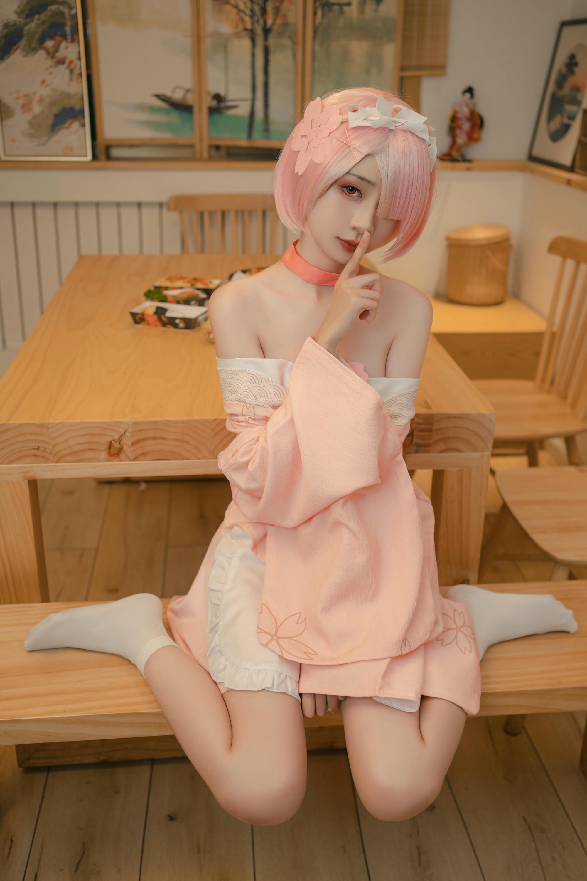 爆机少女喵小吉 NO.047 &金鱼 从零开始的女体盛宴 [100P1V 2.56GB]-Pic_第2集