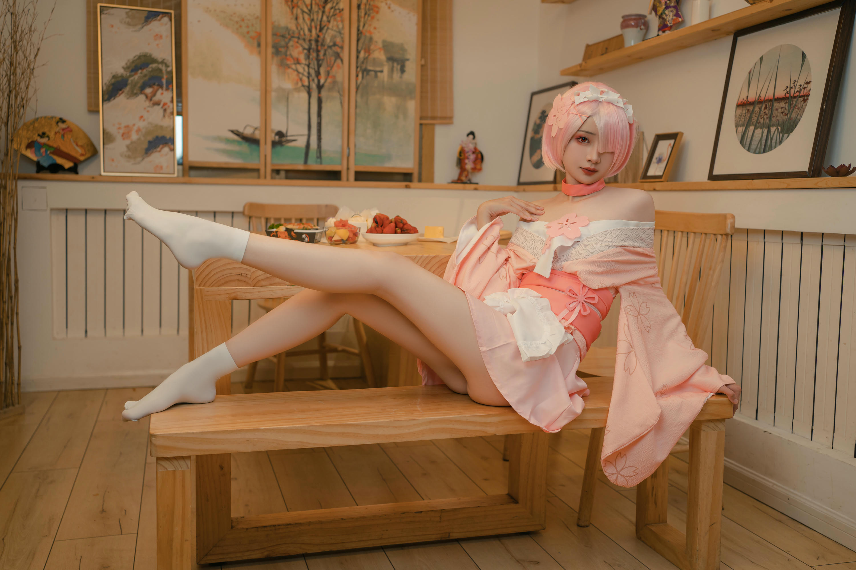 爆机少女喵小吉 NO.047 &金鱼 从零开始的女体盛宴 [100P1V 2.56GB]-Pic_第2集